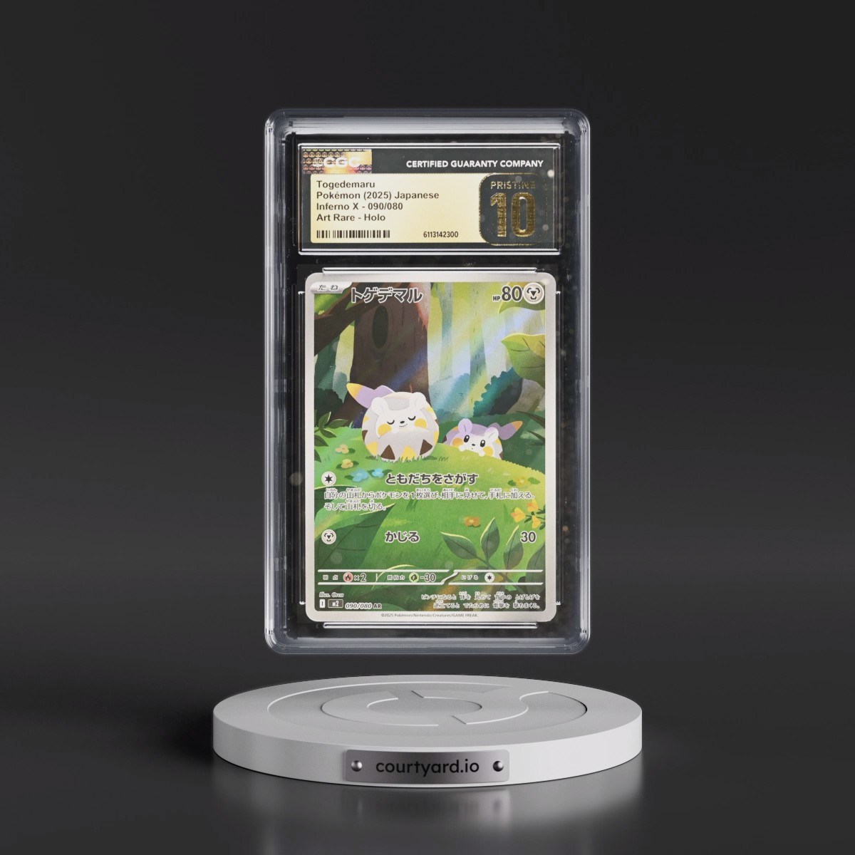 2025 Inferno X - M2 #090/080 Togedemaru - Art Rare Holo (CGC 10 PRISTINE)