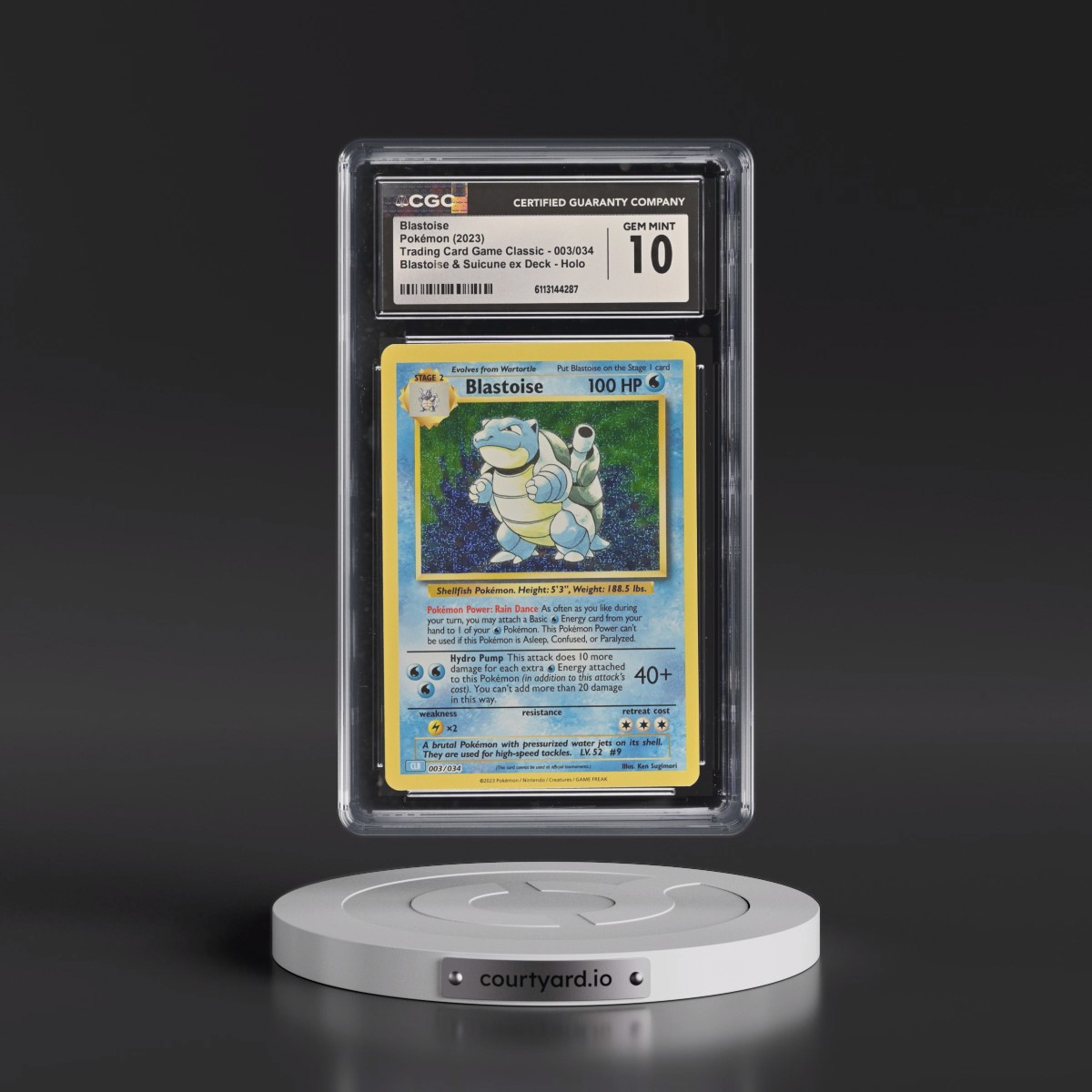 2023 pokemon clb-trading card game classic blastoise 2023 Blastoise - Pokémon Trading Card Game Classic