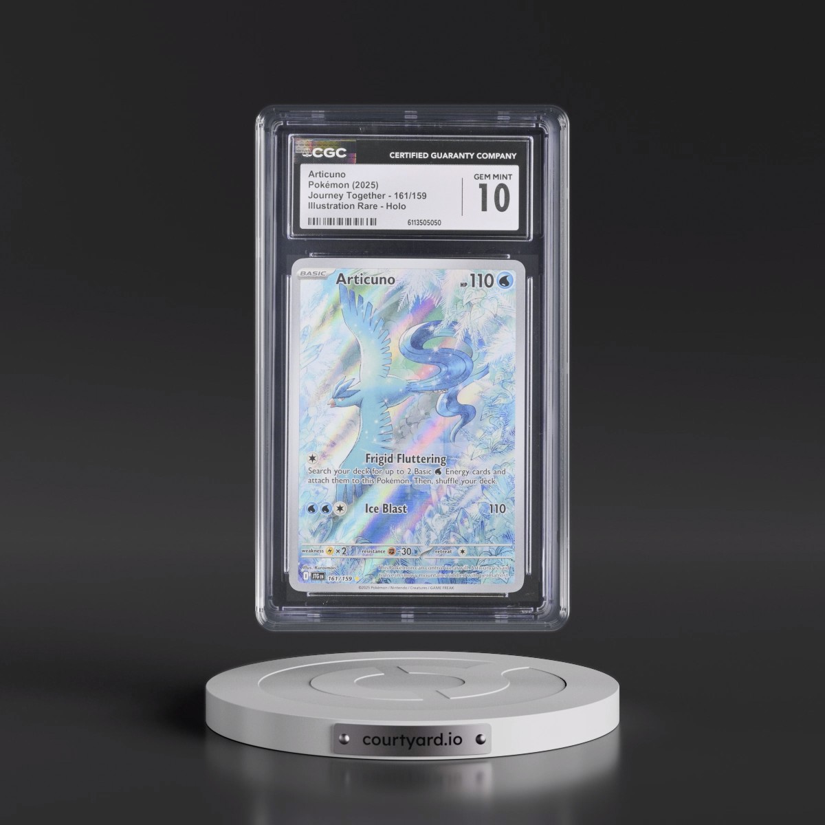 2024 Journey Together - JTG EN #161/159 Articuno - Illustration Rare Holo (CGC 10 GEM MINT)