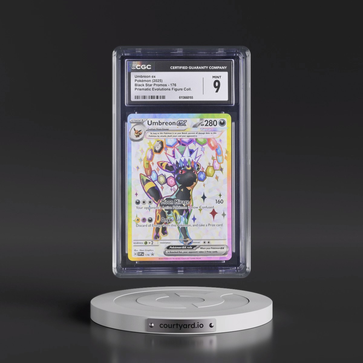 2023 Black Star Promos - Scarlet & Violet SVP EN #176 Umbreon ex - Prismatic Evolutions Premium Figure Collection (Holo) (CGC 9 MINT)