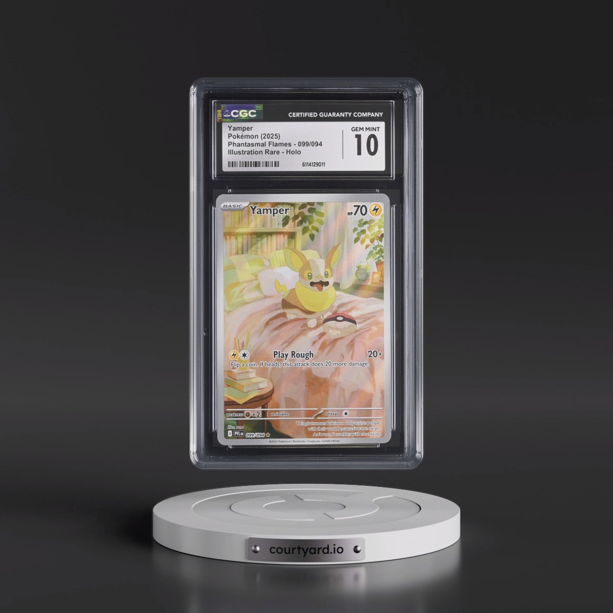 2025 Phantasmal Flames - PFL EN Yamper - Illustration Rare Holo #099/094 CGC 10