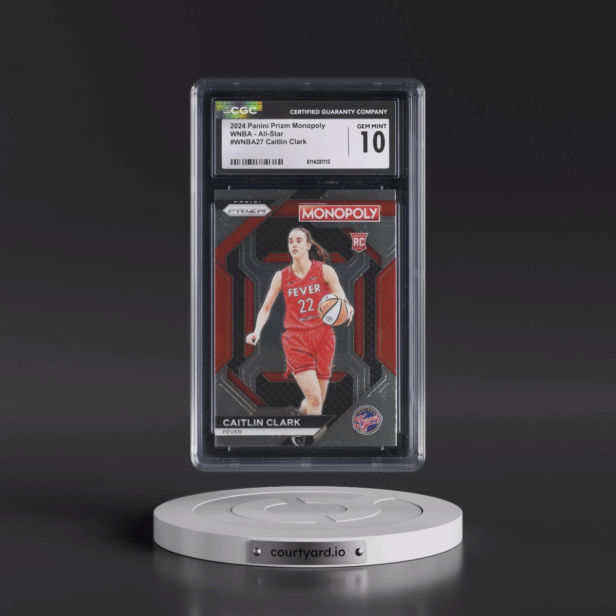 2024 Panini Prizm Monopoly WNBA Insert #27 Caitlin Clark (CGC 10 GEM MINT)