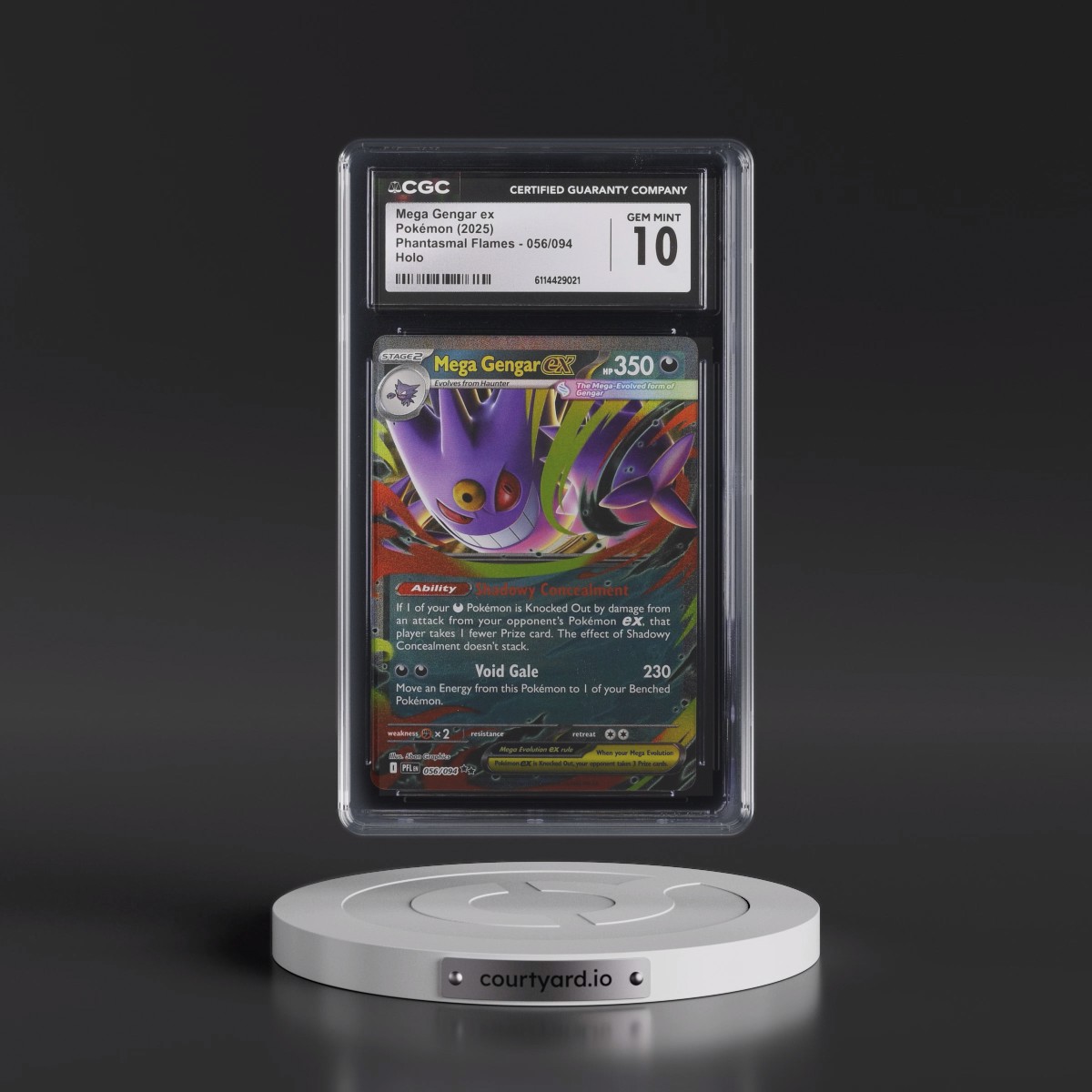 2025 Phantasmal Flames - PFL EN #056/094 Mega Gengar ex - Holo (CGC 10 GEM MINT)