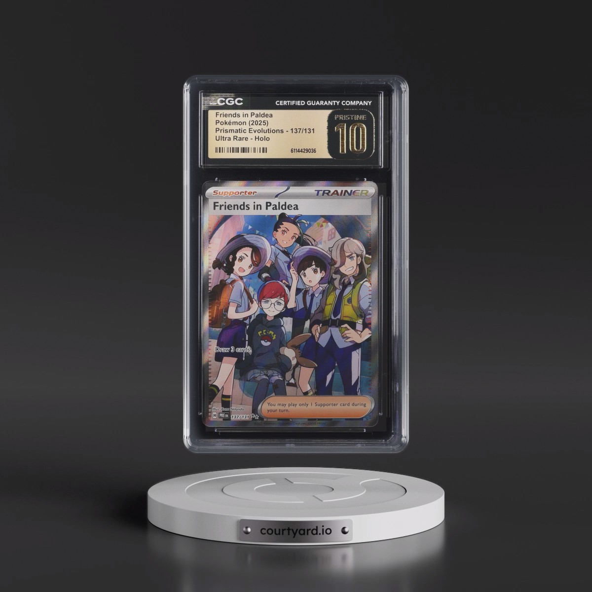 2024 Prismatic Evolutions - PRE EN #137/131 Friends in Paldea - Ultra Rare Holo (CGC 10 PRISTINE)