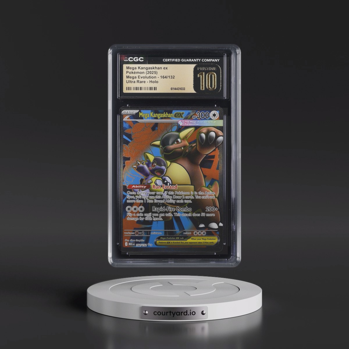 2025 Mega Evolution - MEG EN #164/132 Mega Kangaskhan ex - Ultra Rare Holo (CGC 10 PRISTINE)