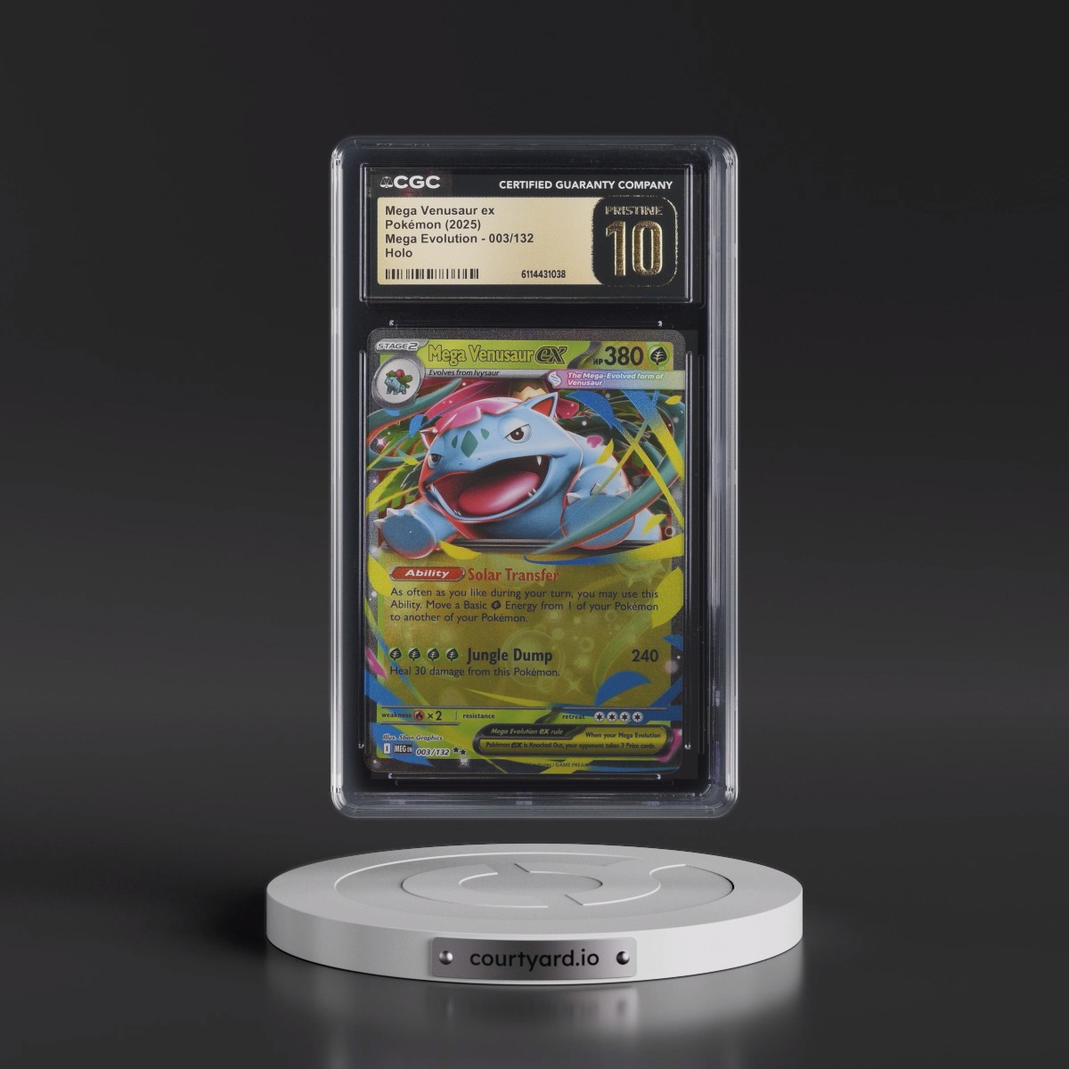 2025 Mega Evolution - MEG EN #003/132 Mega Venusaur ex - Holo (CGC 10 PRISTINE)