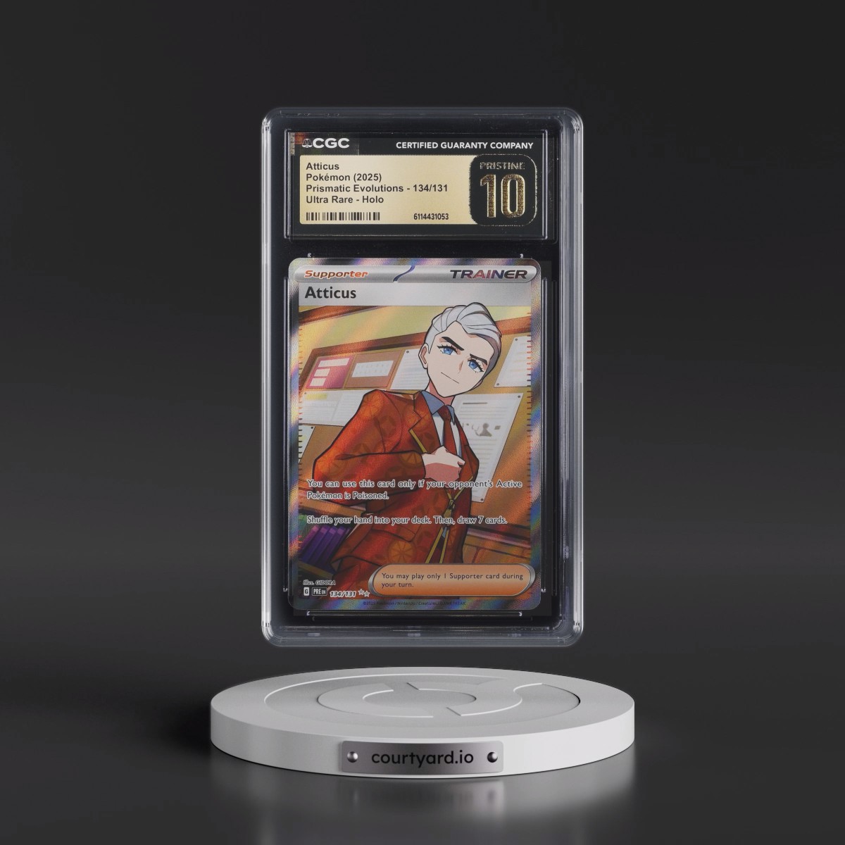 2024 Prismatic Evolutions - PRE EN #134/131 Atticus - Ultra Rare Holo (CGC 10 PRISTINE)