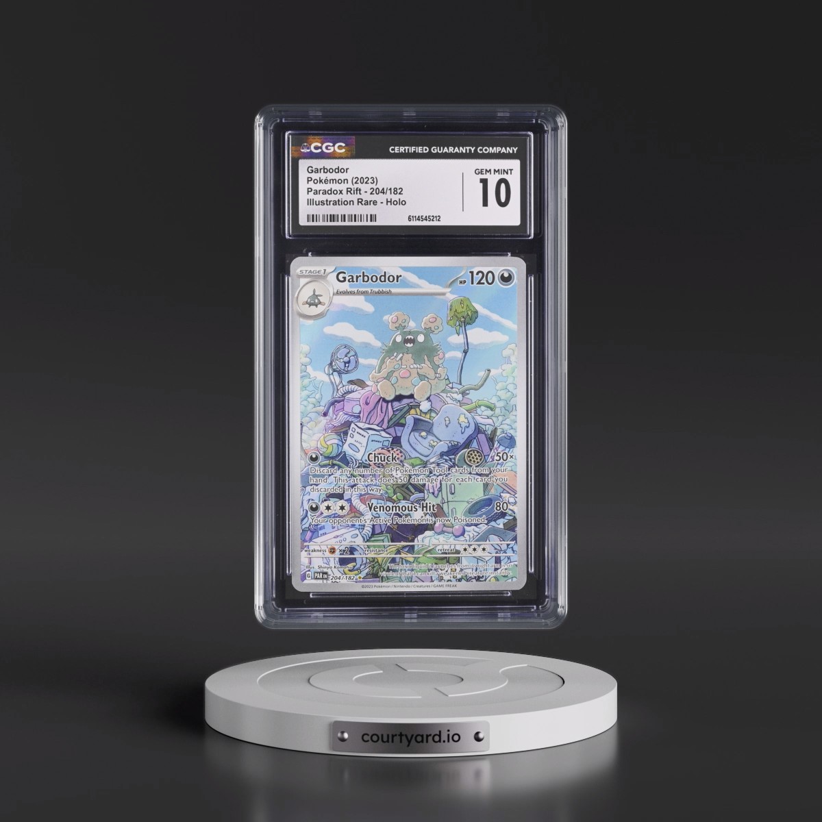 2023 Paradox Rift - PAR EN Garbodor - Illustration Rare Holo #204/182 CGC 10
