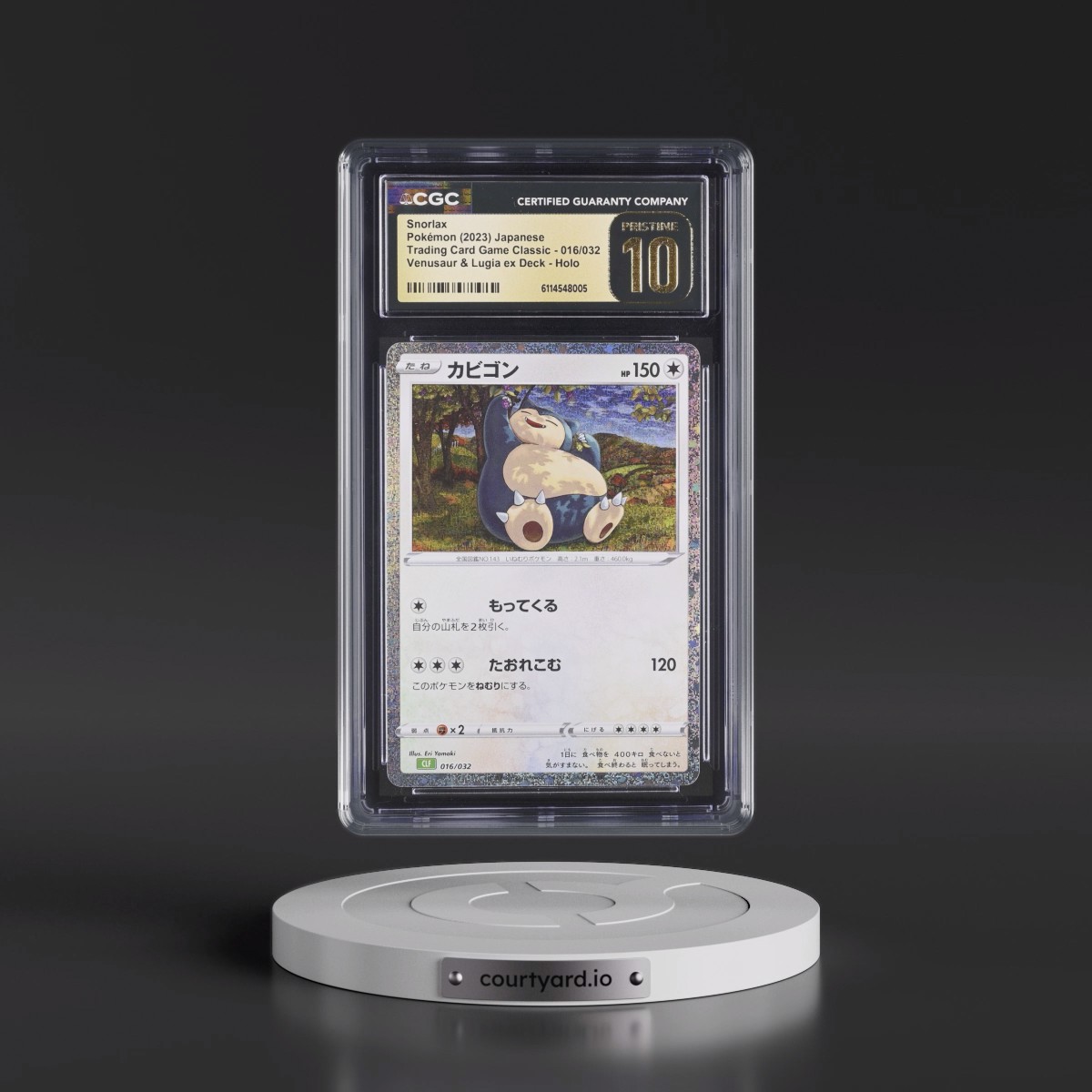2023 Trading Card Game Classic - CLF, CLL, CLK #016/032 Snorlax - Venusaur & Lugia ex Deck - CLF Holo (CGC 10 PRISTINE)