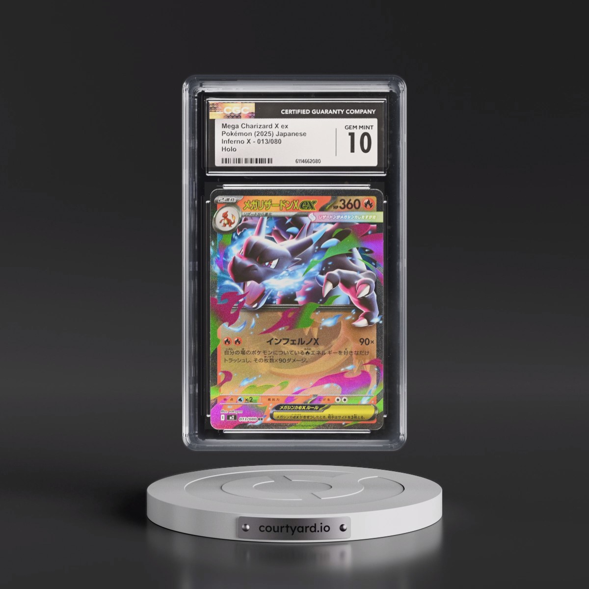 2025 Inferno X - M2 #013/080 Mega Charizard X ex - Holo (CGC 10 GEM MINT)