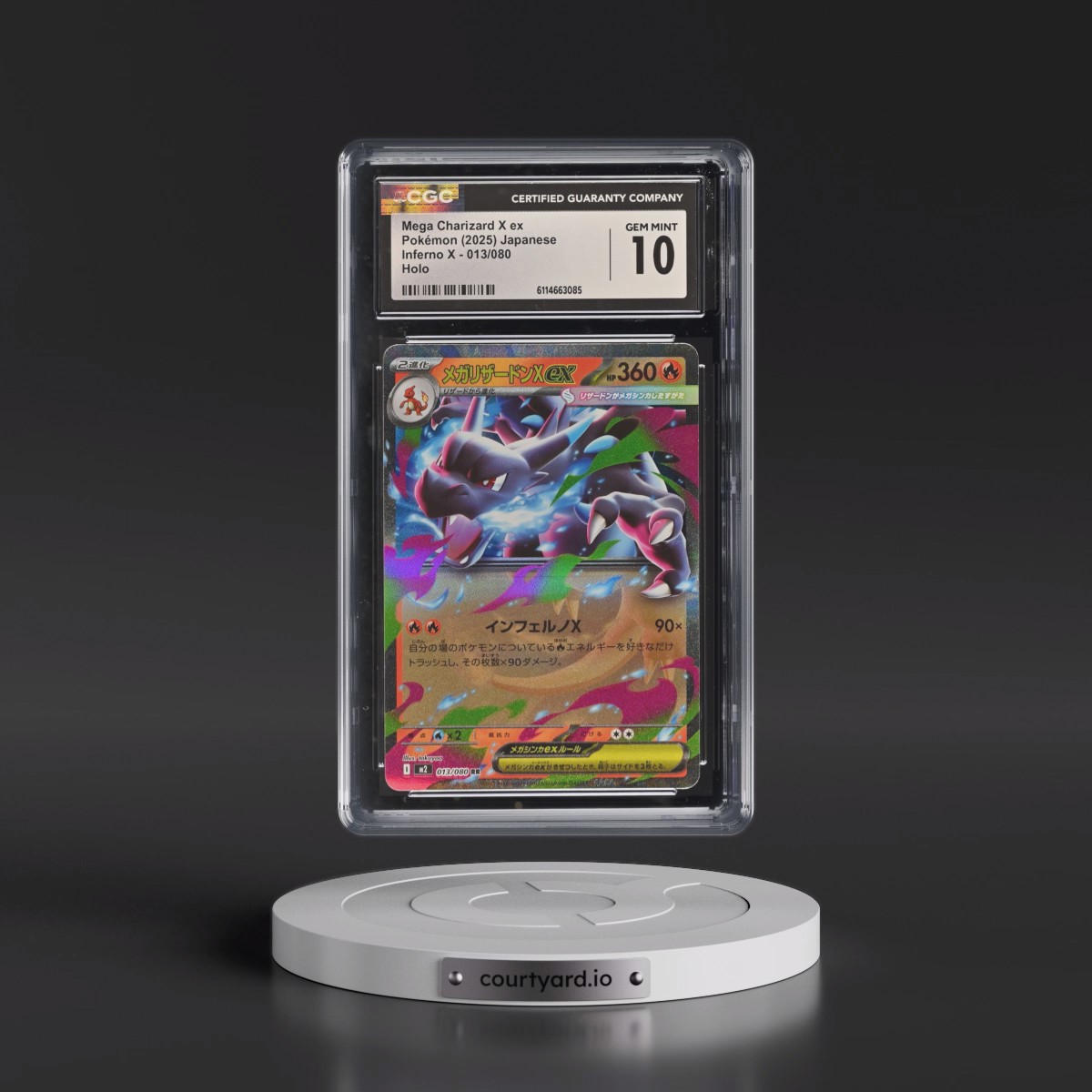 2025 Inferno X - M2 #013/080 Mega Charizard X ex - Holo (CGC 10 GEM MINT)