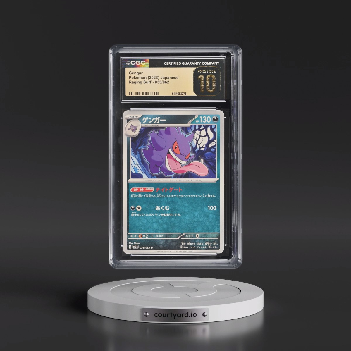 2023 Raging Surf #035/062 Gengar (CGC 10 PRISTINE)