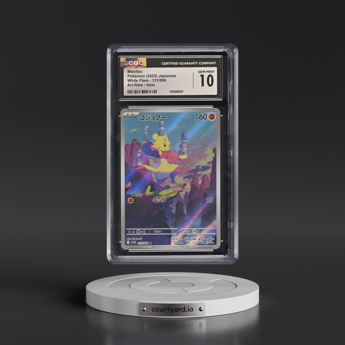 2025 White Flare - sv11W #131/086 Mienfoo - Art Rare Holo (CGC 10 GEM MINT)