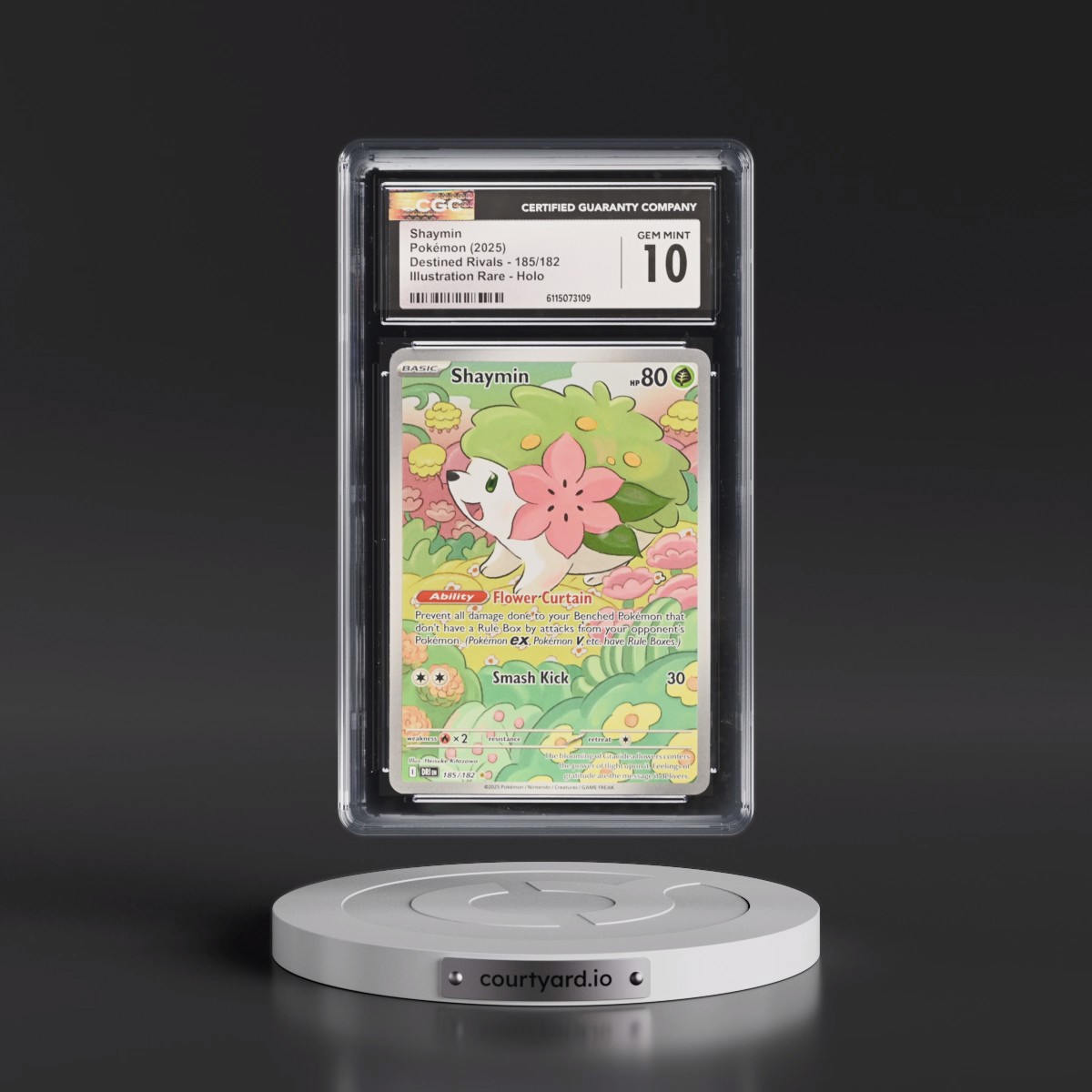 2025 Destined Rivals - DRI EN #185/182 Shaymin - Illustration Rare Holo (CGC 10 GEM MINT)