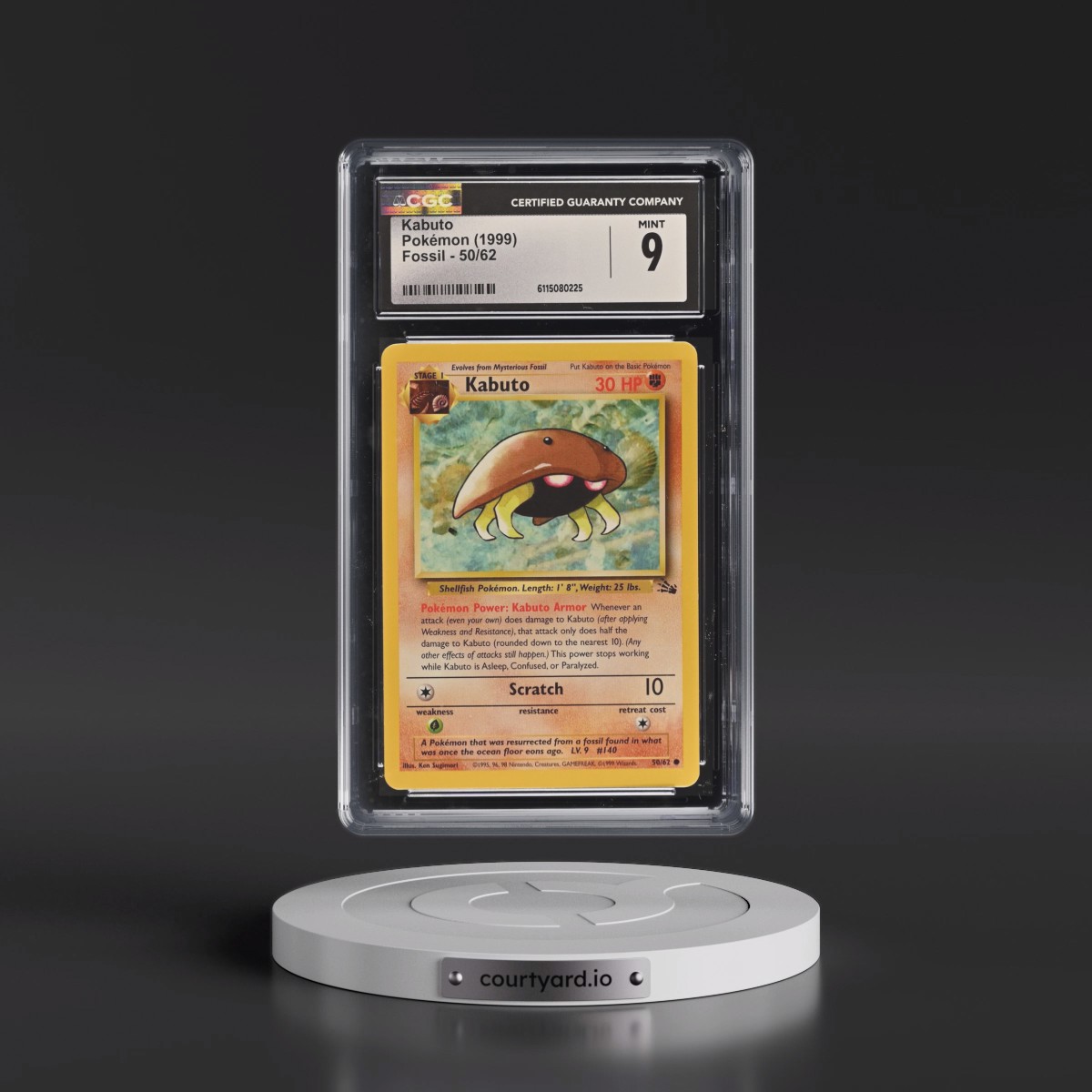 1999 Fossil #50/62 Kabuto (CGC 9 MINT)