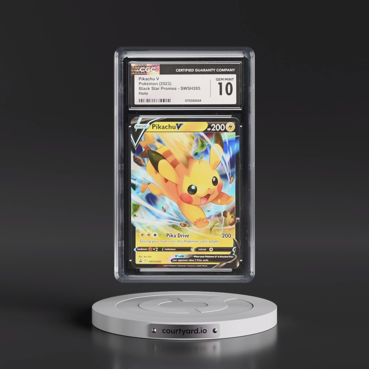 2017 Black Star Promos - Sword & Shield #SWSH285 Pikachu V - Holo (CGC 10 GEM MINT)