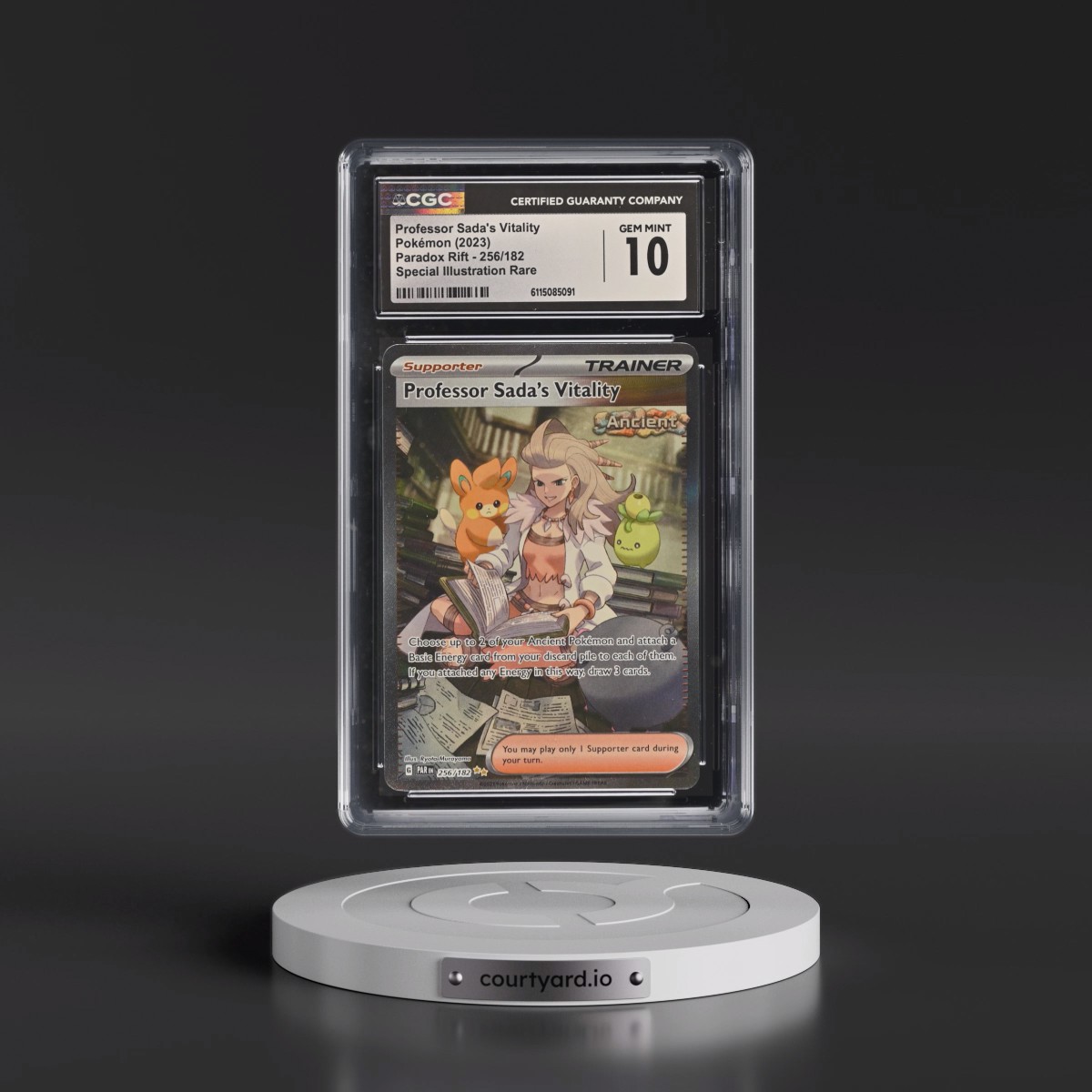 2023 Paradox Rift - PAR EN #256/182 Professor Sada's Vitality - Special Illustration Rare (Holo) (CGC 10 GEM MINT)