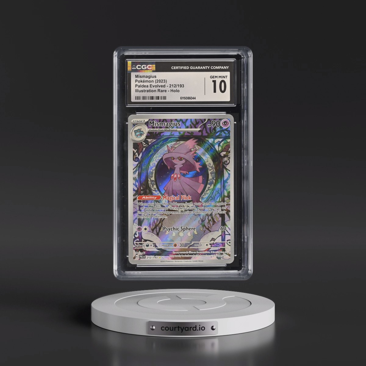 2023 Paldea Evolved - PAL EN #212/193 Mismagius - Illustration Rare Holo (CGC 10 GEM MINT)