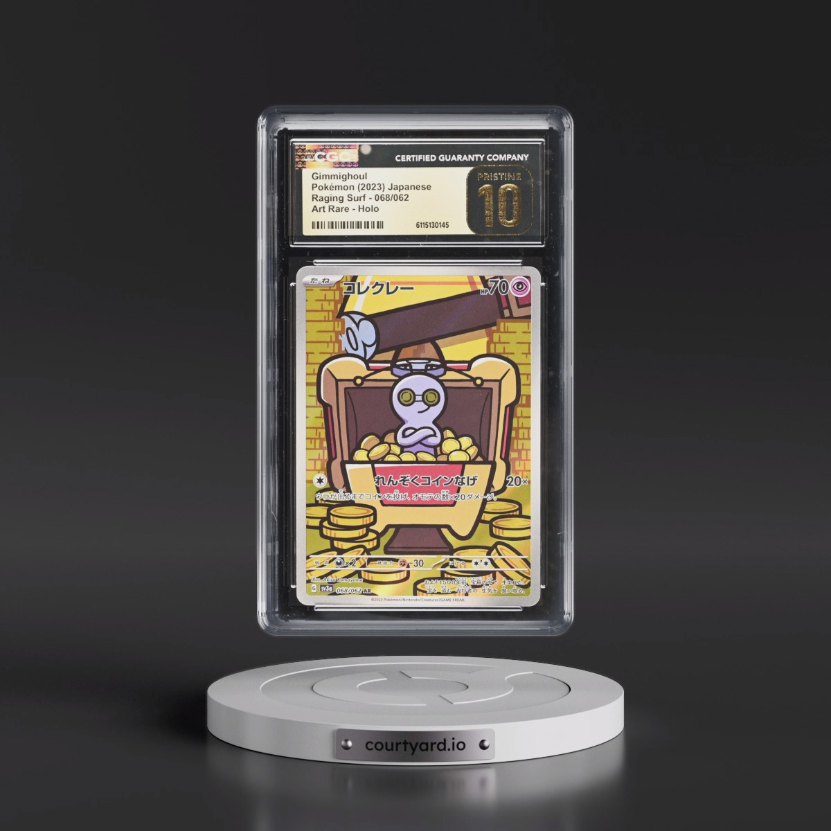 2023 Raging Surf #068/062 Gimmighoul - Art Rare Holo (CGC 10 PRISTINE)