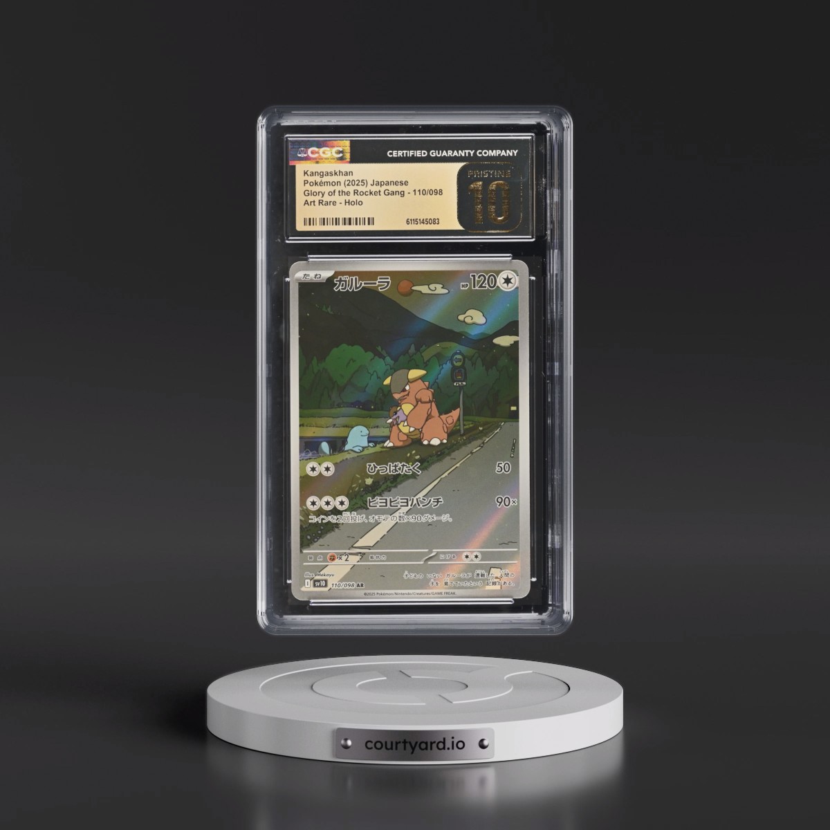 2025 Glory of the Rocket Gang - sv10 #110/098 Kangaskhan - Art Rare Holo (CGC 10 PRISTINE)
