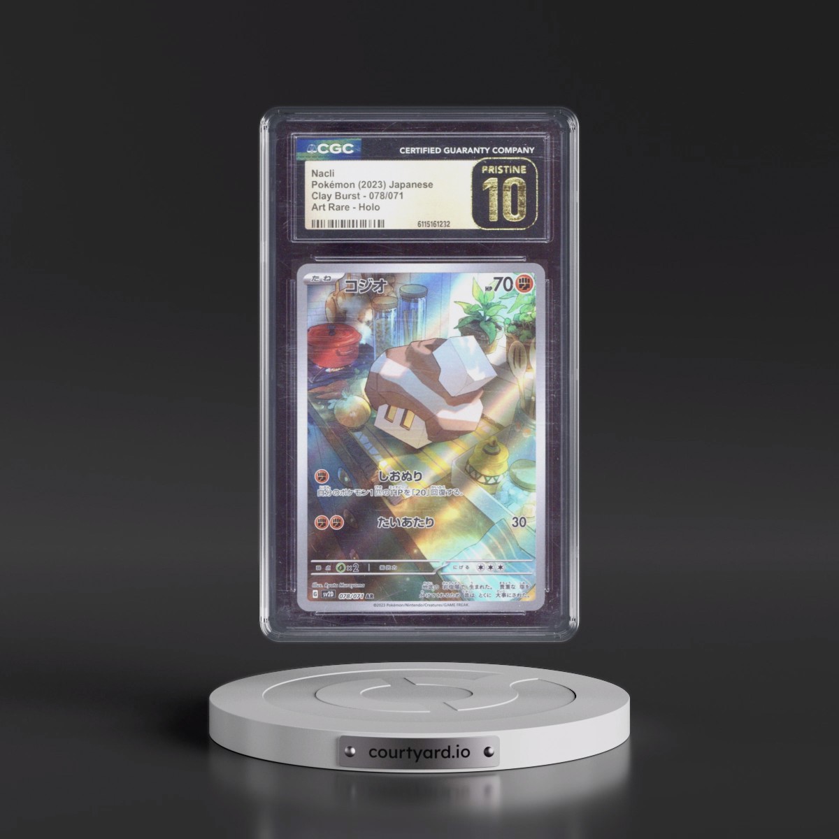 2023 Clay Burst #078/071 Nacli - Art Rare Holo (CGC 10 PRISTINE)