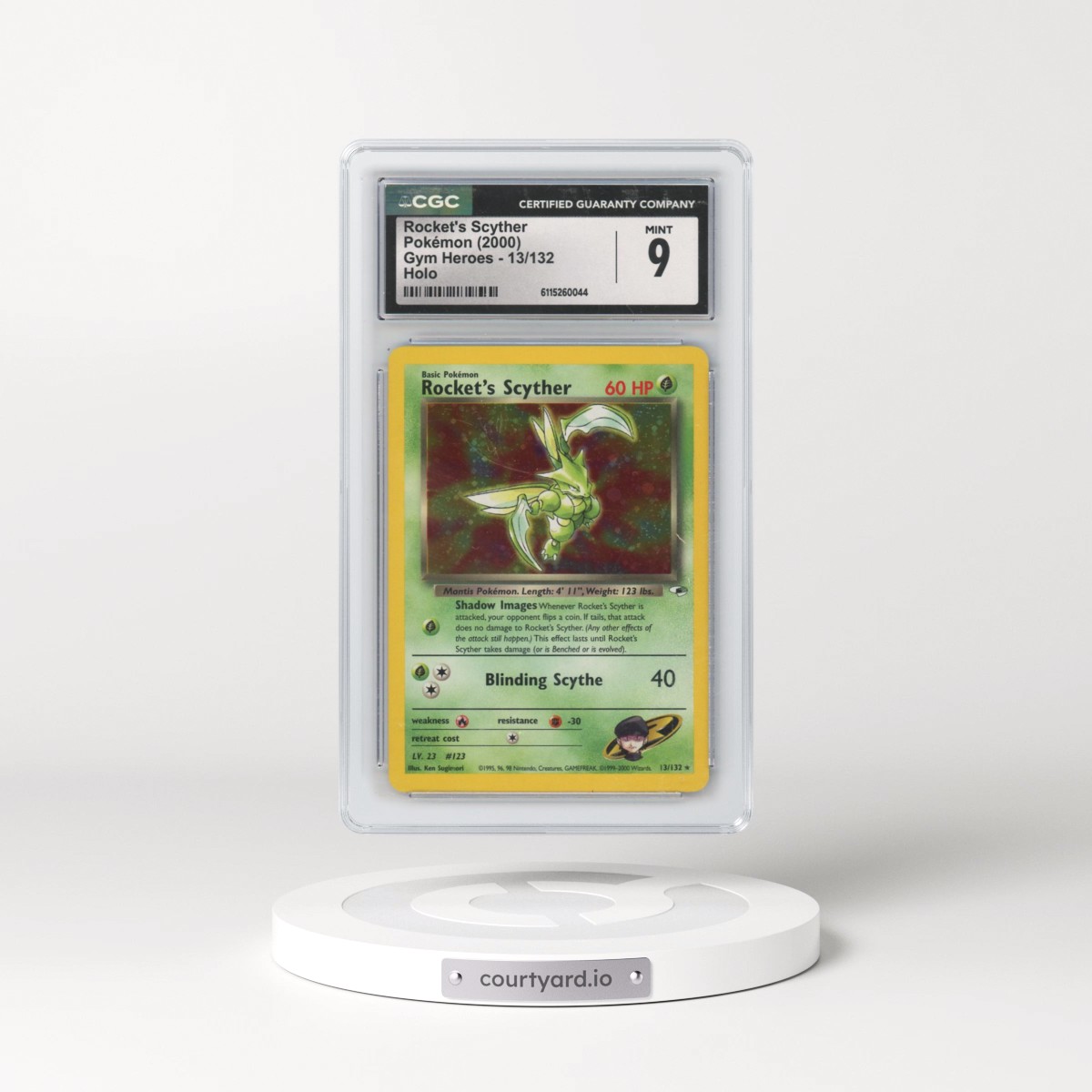 2000 Gym Heroes #13/132 Rocket's Scyther - Holo (CGC 9 MINT)