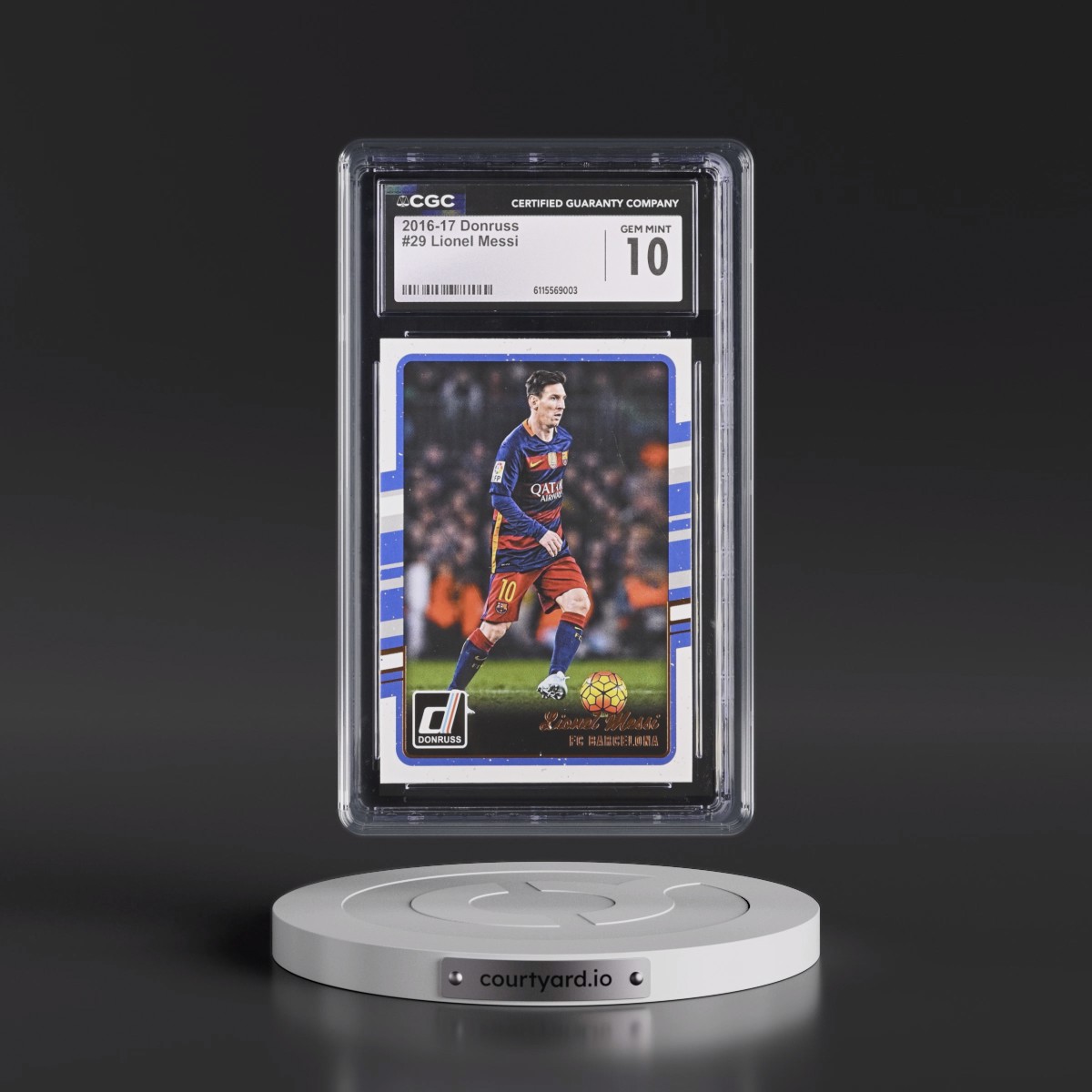 2016 Panini Donruss #29 Lionel Messi (CGC 10 GEM MINT)