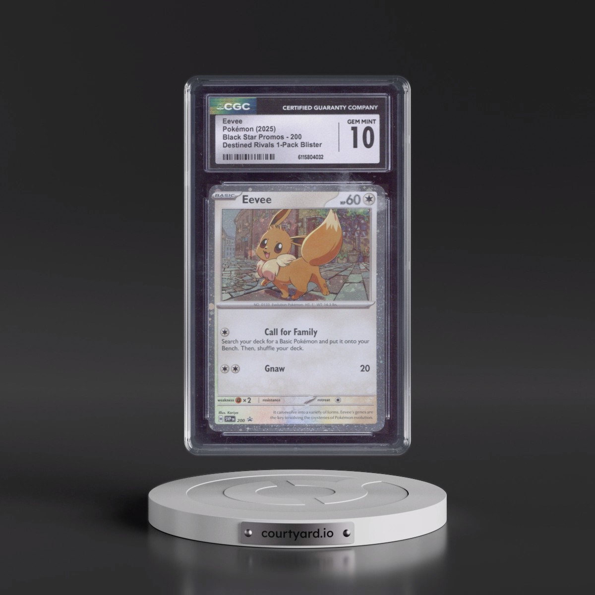 2023 Black Star Promos - Scarlet & Violet SVP EN #200 Eevee - Destined Rivals 1-Pack Blister (Cosmos Holo) (CGC 10 GEM MINT)