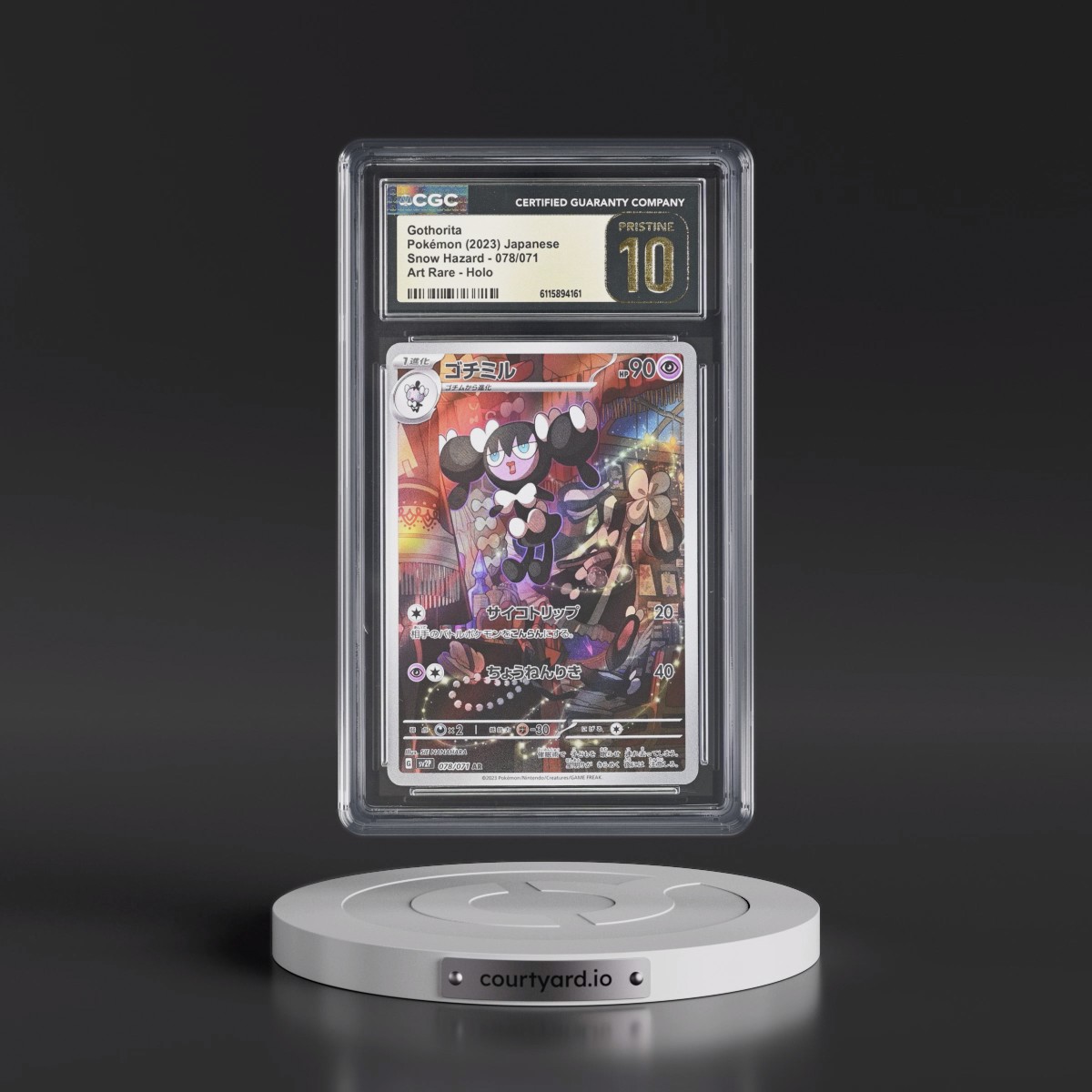 2023 Snow Hazard #078/071 Gothorita - Art Rare Holo (CGC 10 PRISTINE)