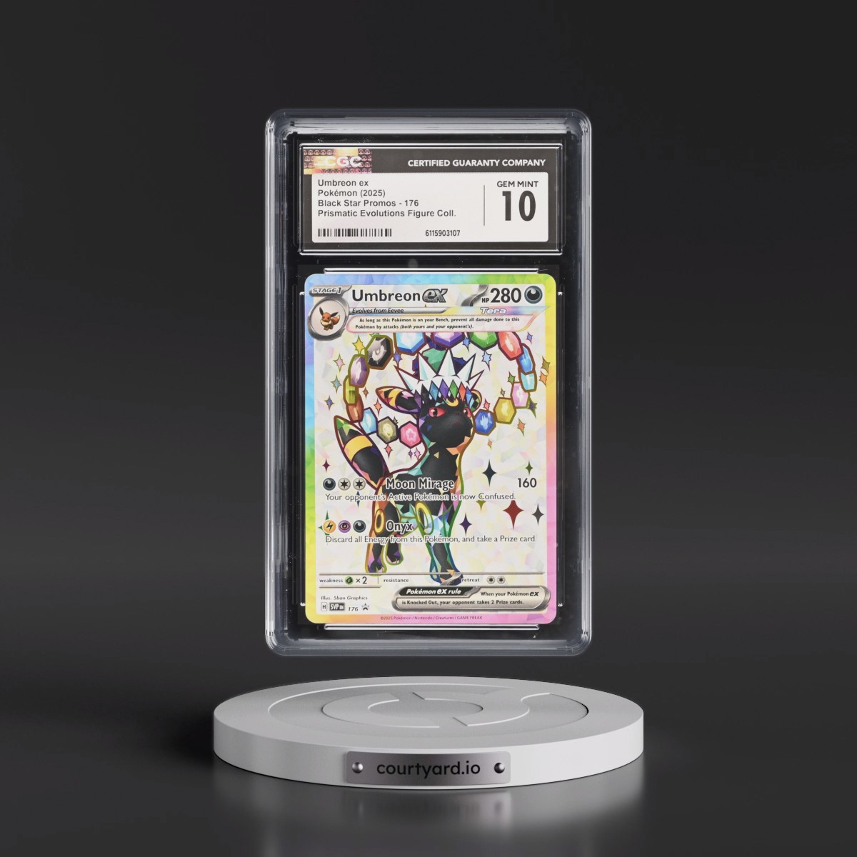 2023 Black Star Promos - Scarlet & Violet SVP EN #176 Umbreon ex - Prismatic Evolutions Premium Figure Collection (Holo) (CGC 10 GEM MINT)