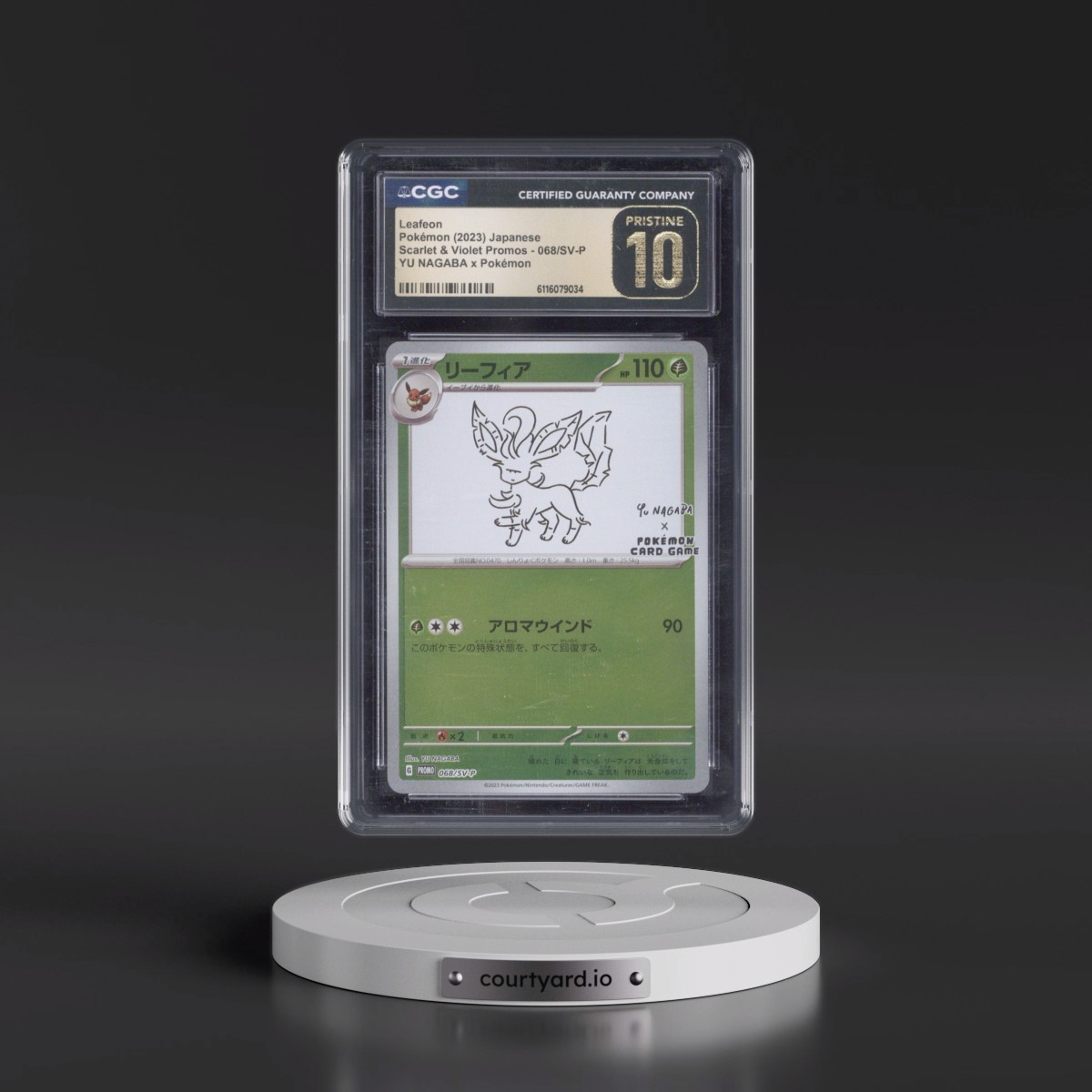 2022 Scarlet & Violet Promos #068/SV-P Leafeon - Reverse Holo YU NAGABA x Pokémon () (CGC 10 PRISTINE)
