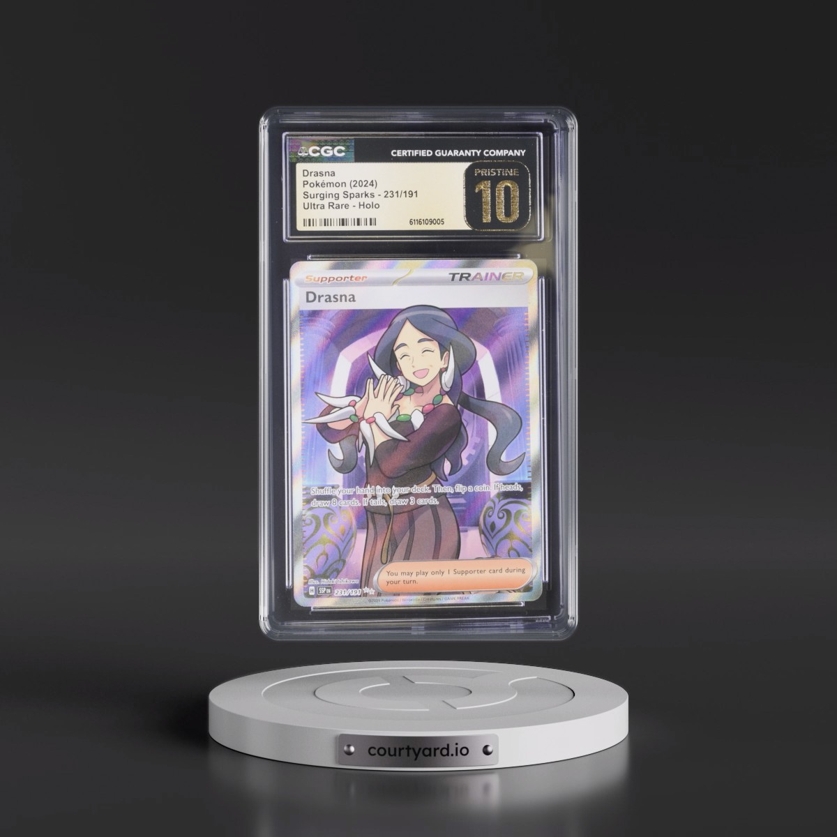 2024 Surging Sparks - SSP EN Drasna - Ultra Rare Holo #231/191 CGC 10