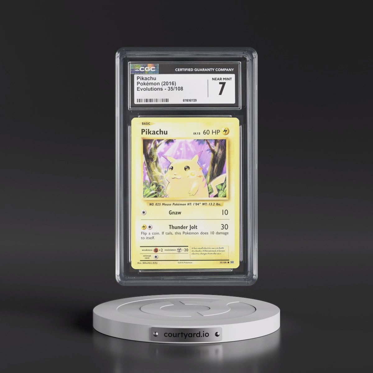 2016 Evolutions #35/108 Pikachu (CGC 7 NM)