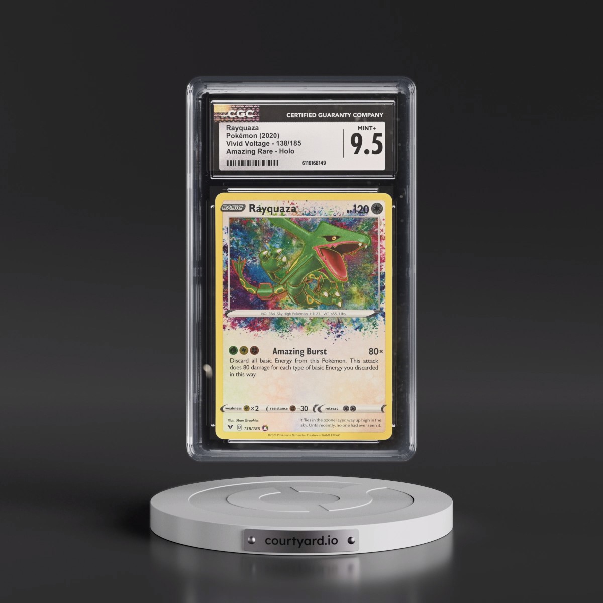 rayquaza pokemon card 138 185 VMAX - SWSH07: Evolving Skies You are purchasing a 2020 Pokemon Sword 2020 Rayquaza - Pokmon Vivid