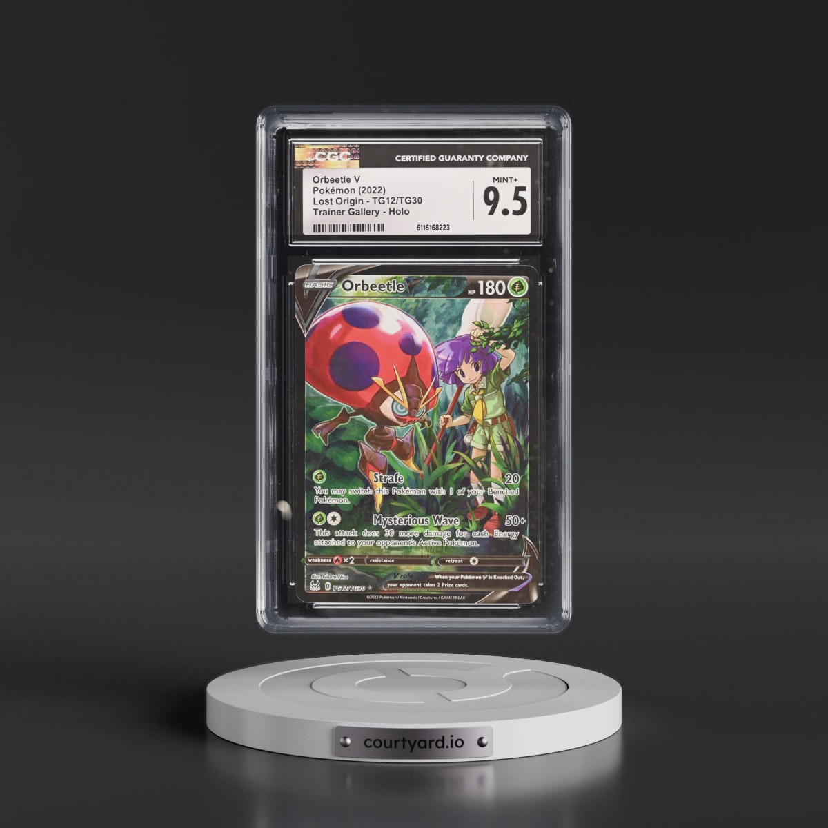 2022 Lost Origin #TG12/TG30 Orbeetle V - Trainer Gallery Holo (CGC 9.5 MINT+)