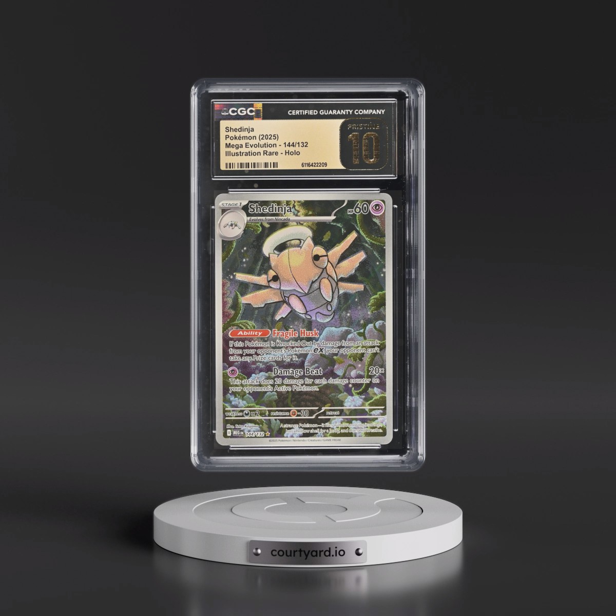 2025 Mega Evolution - MEG EN #144/132 Shedinja - Illustration Rare Holo (CGC 10 PRISTINE)