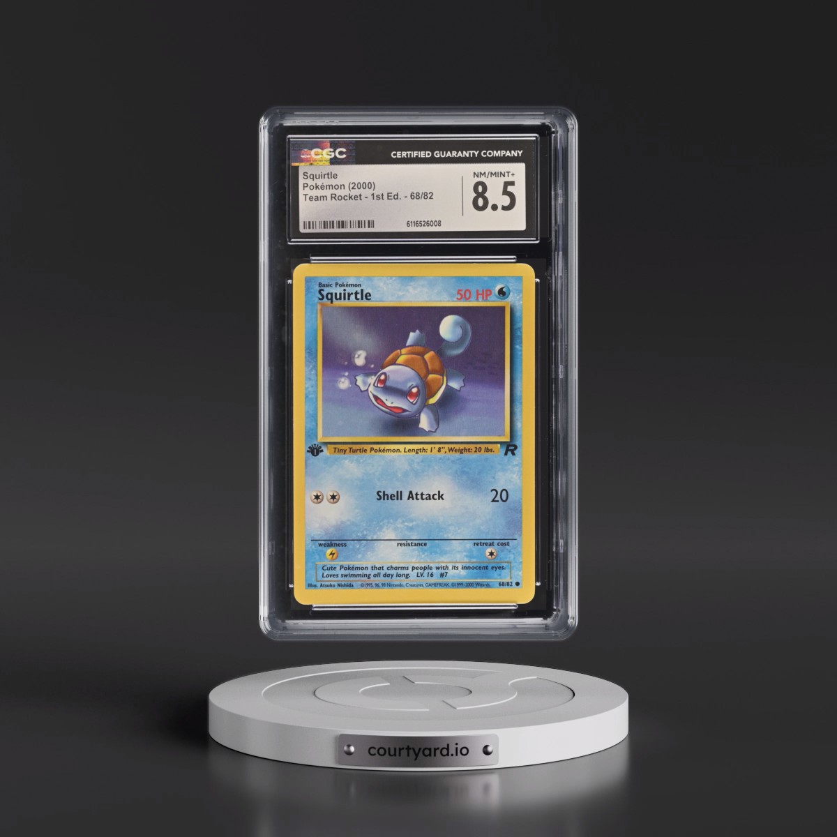 2000 Team Rocket #68/82 Squirtle - 1st Edition 1st Edition (CGC 8.5 NM-MT+)