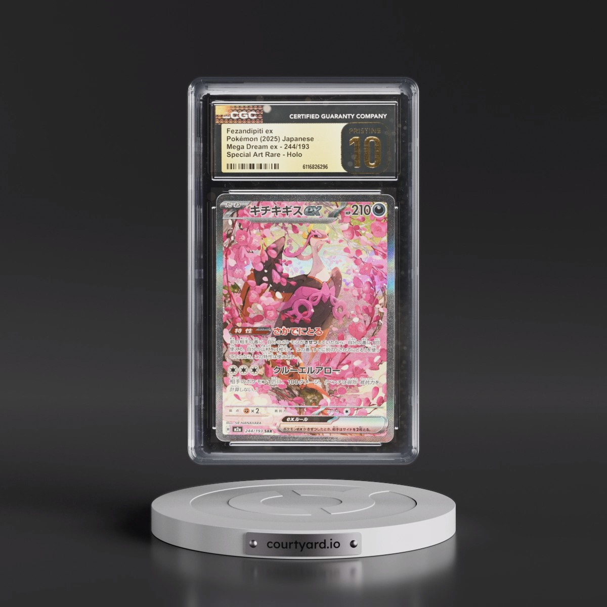 2025 Mega Dream ex - M2a #244/193 Fezandipiti ex - Special Art Rare Holo (CGC 10 PRISTINE)