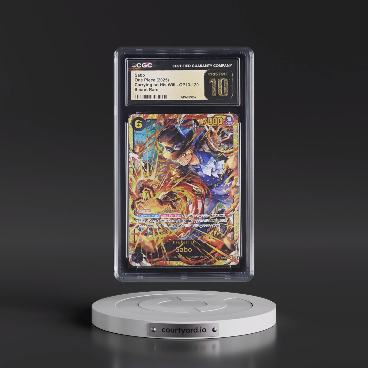 2025 Carrying on His Will (OP13) - English #OP13-120 Sabo (CGC 10 PRISTINE)