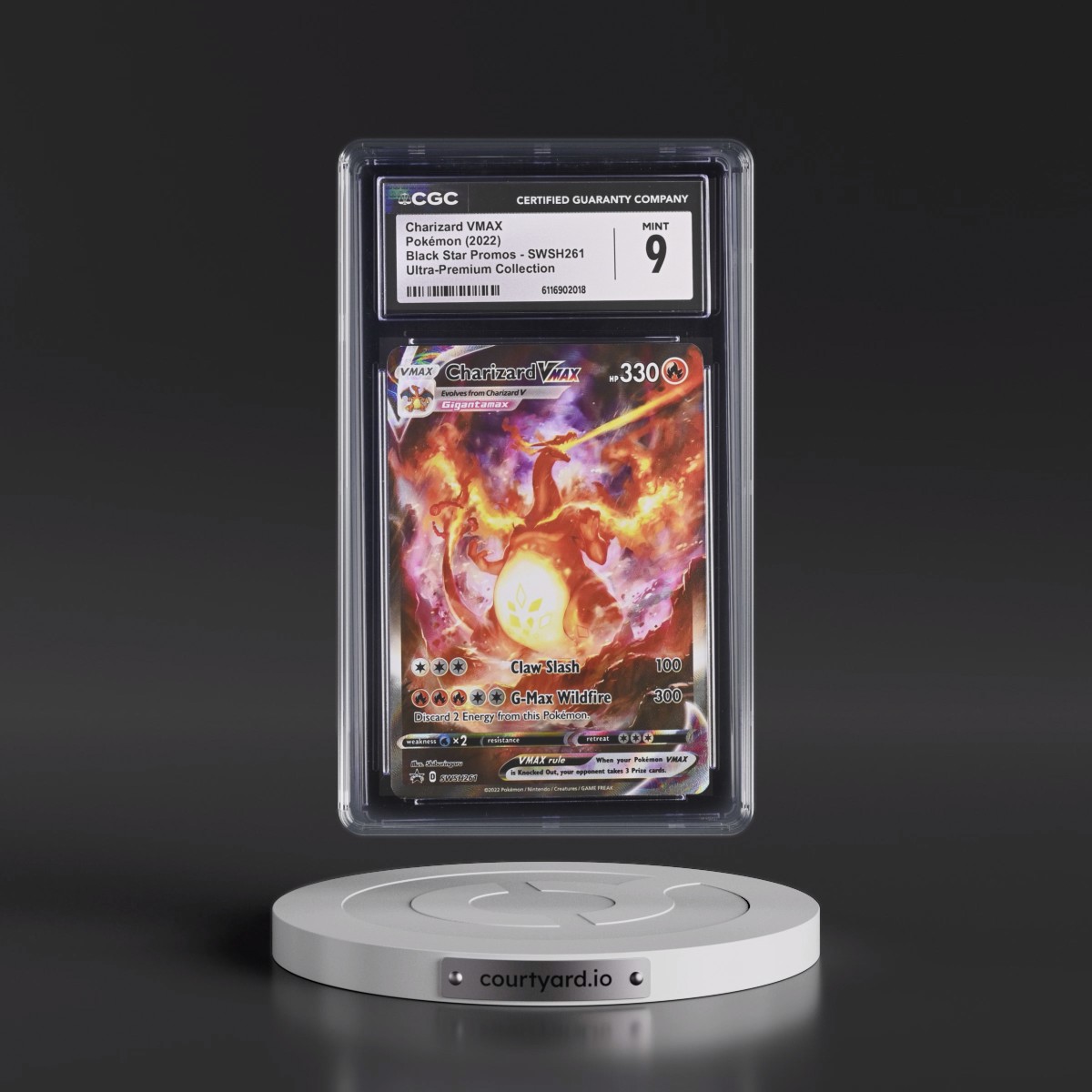 2017 Black Star Promos - Sword & Shield #SWSH261 Charizard VMAX - Ultra-Premium Collection (Holo) (CGC 9 MINT)