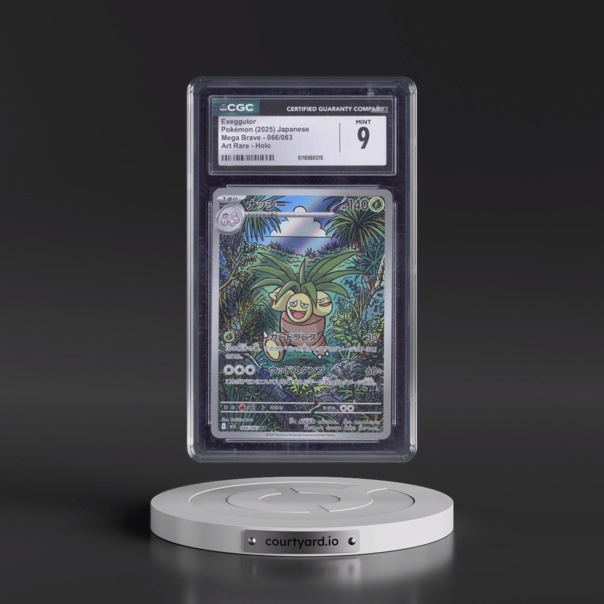2025 Mega Brave - M1L #066/063 Exeggutor - Art Rare Holo (CGC 9 MINT)