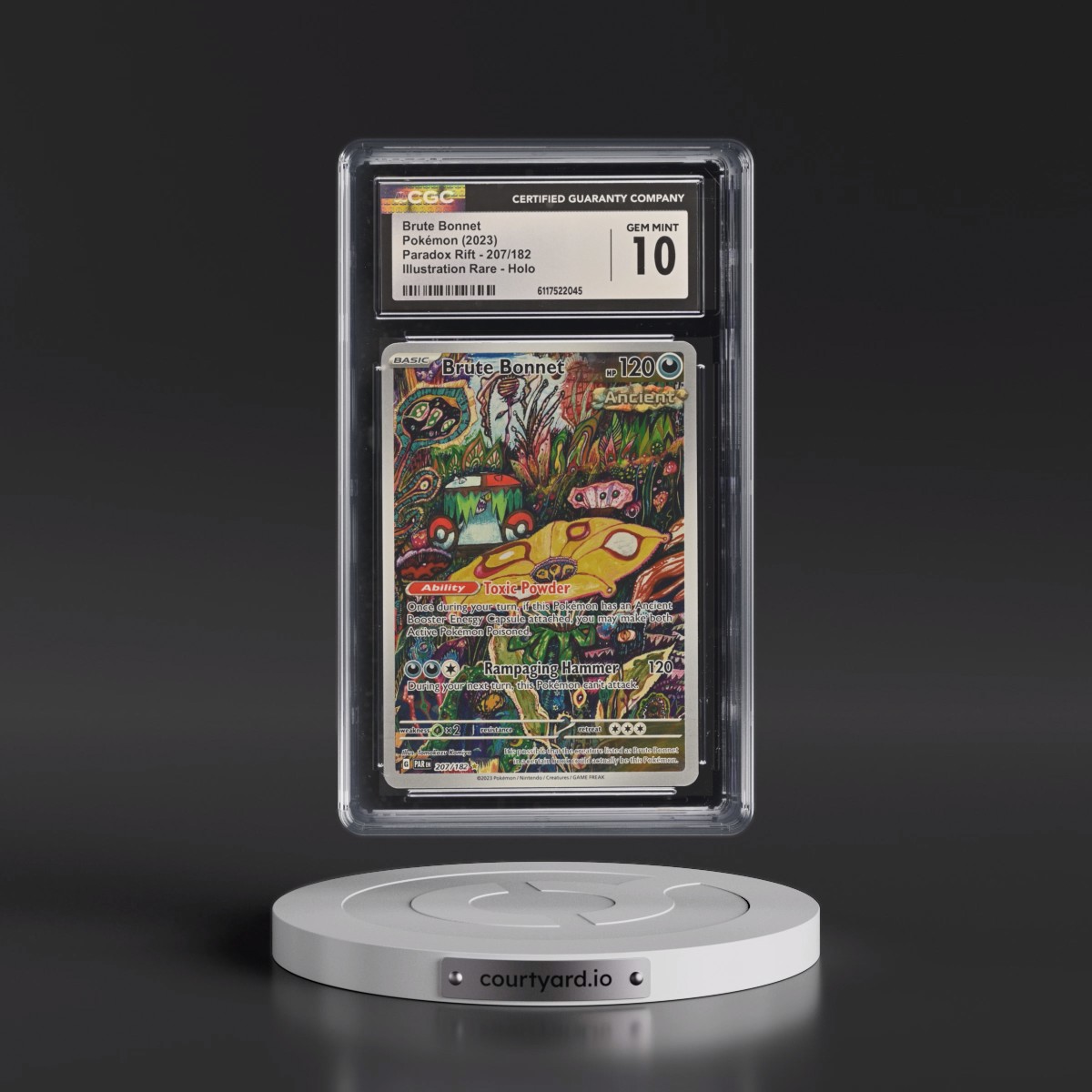 2023 Paradox Rift - PAR EN #207/182 Brute Bonnet - Illustration Rare Holo (CGC 10 GEM MINT)