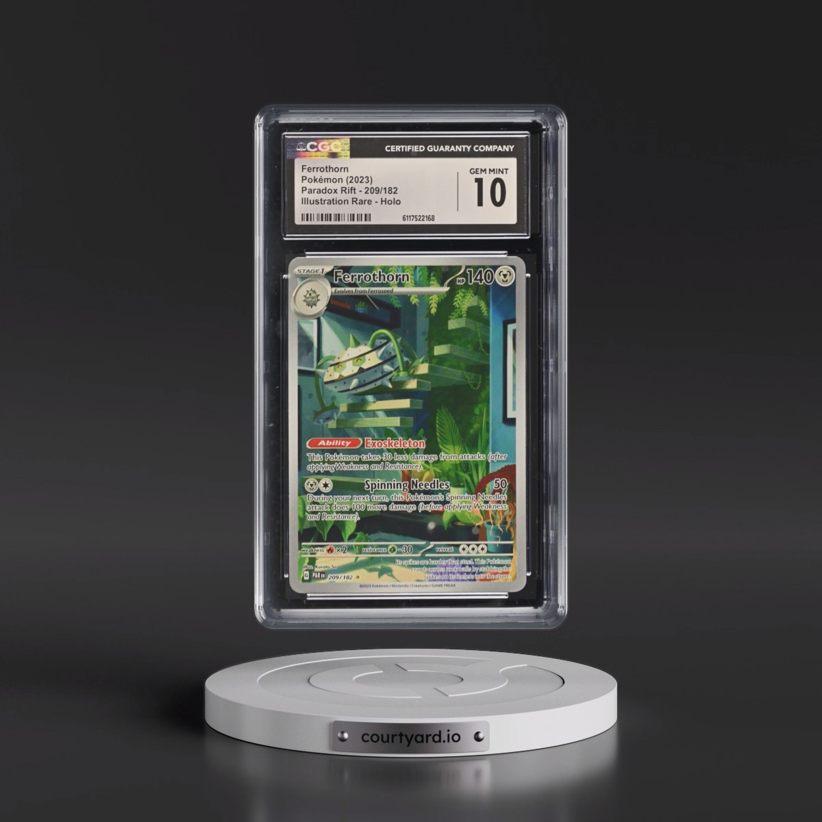 2023 Paradox Rift - PAR EN Ferrothorn - Illustration Rare Holo #209/182 CGC 10