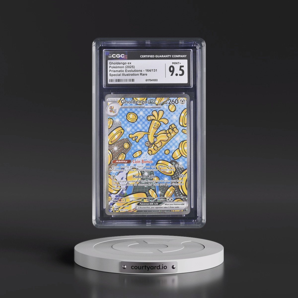 2024 Prismatic Evolutions - PRE EN #164/131 Gholdengo ex - Special Illustration Rare (Holo) (CGC 9.5 MINT+)