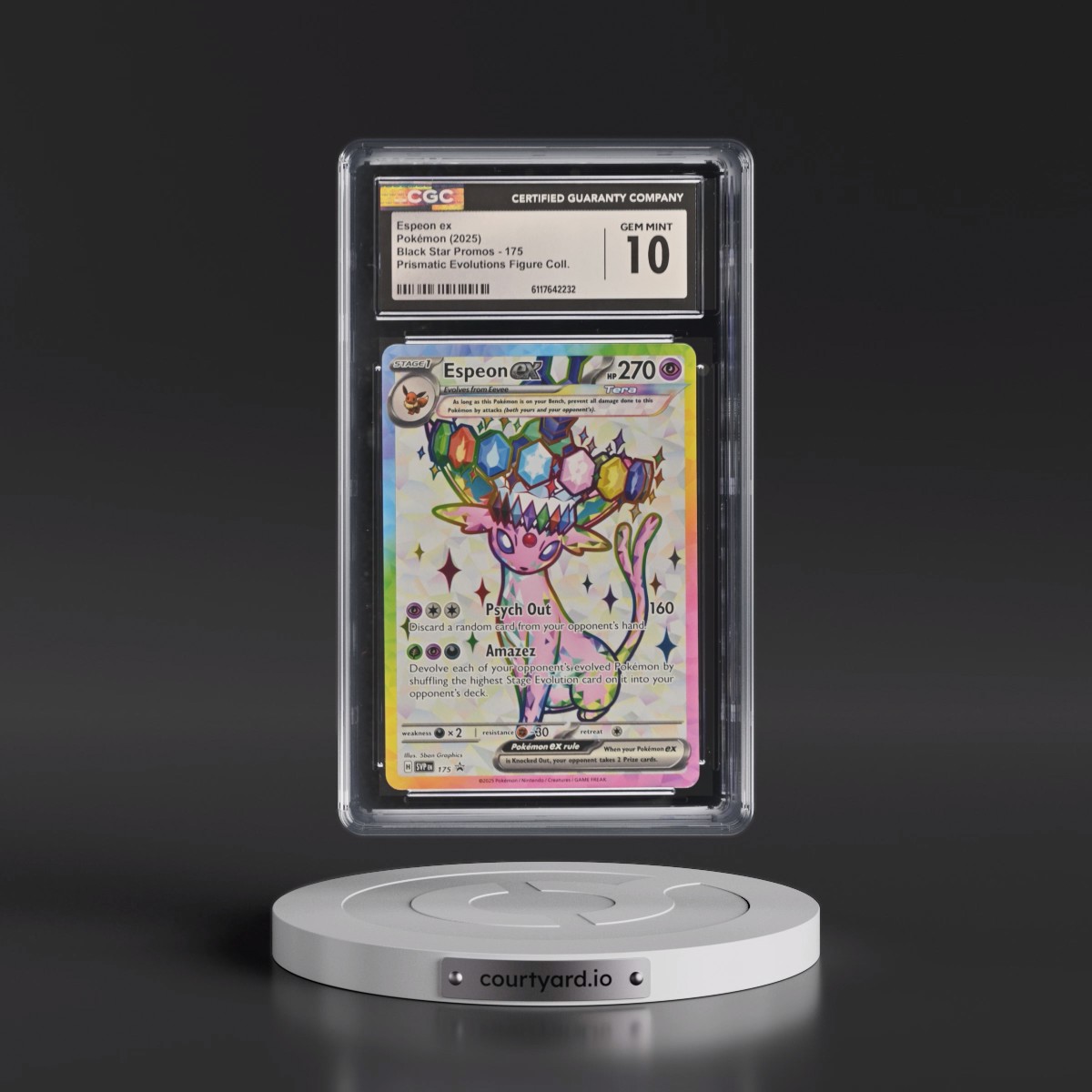2023 Black Star Promos - Scarlet & Violet SVP EN #175 Espeon ex - Prismatic Evolutions Premium Figure Collection (Holo) (CGC 10 GEM MINT)