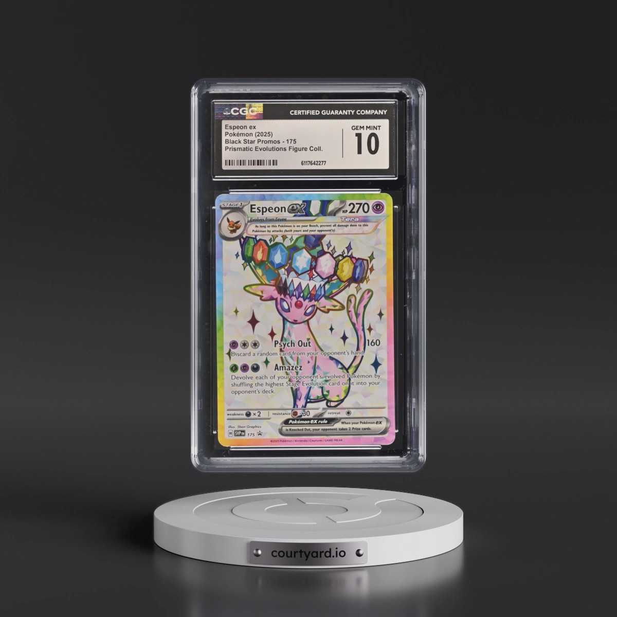 2023 Black Star Promos - Scarlet & Violet SVP EN #175 Espeon ex - Prismatic Evolutions Premium Figure Collection (Holo) (CGC 10 GEM MINT)