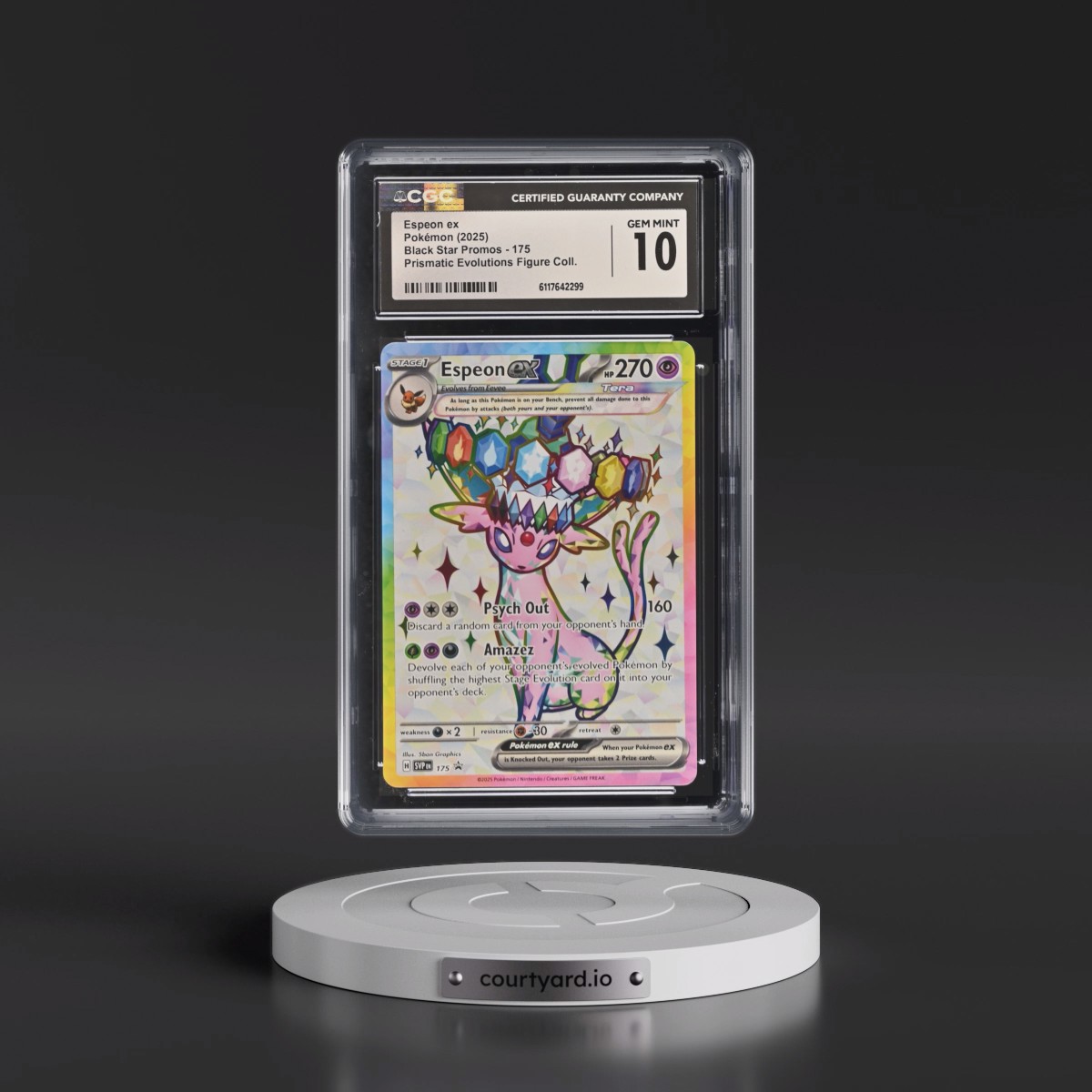 2023 Black Star Promos - Scarlet & Violet SVP EN #175 Espeon ex - Prismatic Evolutions Premium Figure Collection (Holo) (CGC 10 GEM MINT)