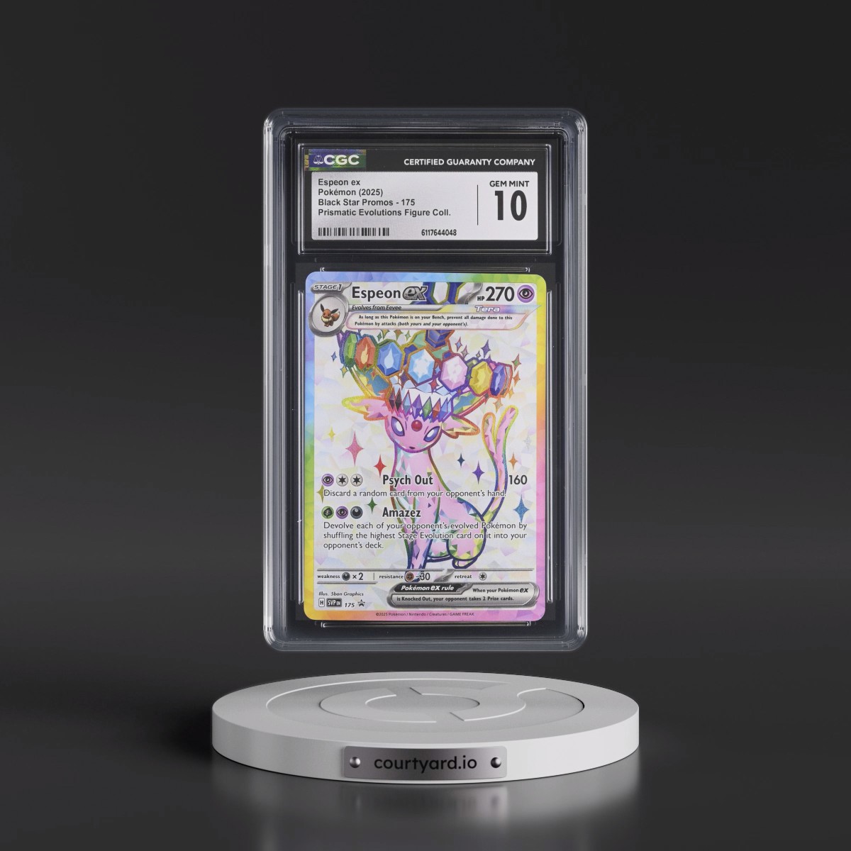 2023 Black Star Promos - Scarlet & Violet SVP EN #175 Espeon ex - Prismatic Evolutions Premium Figure Collection (Holo) (CGC 10 GEM MINT)