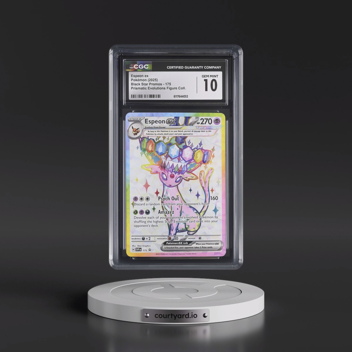 2023 Black Star Promos - Scarlet & Violet SVP EN #175 Espeon ex - Prismatic Evolutions Premium Figure Collection (Holo) (CGC 10 GEM MINT)
