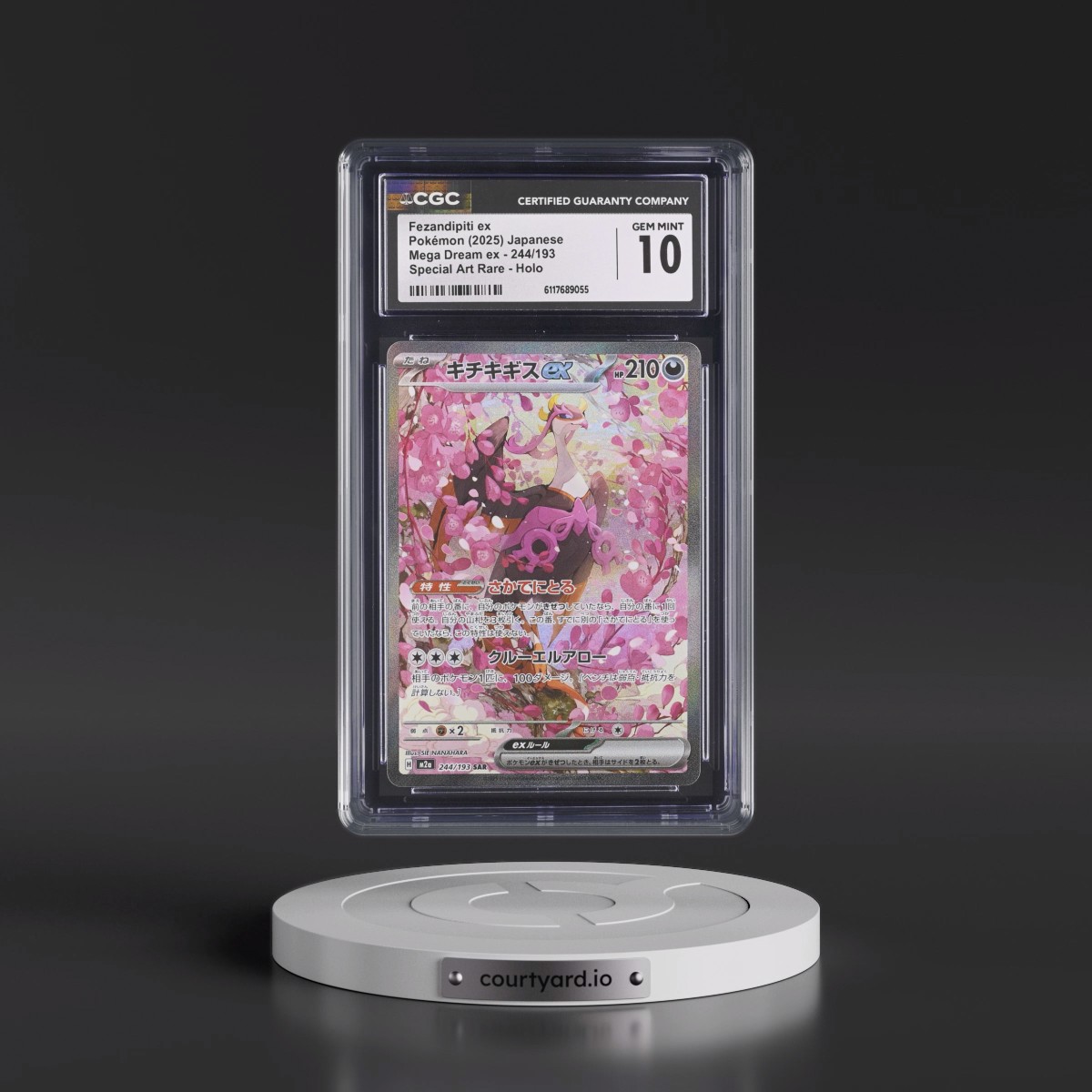 2025 Mega Dream ex - M2a #244/193 Fezandipiti ex - Special Art Rare Holo (CGC 10 GEM MINT)